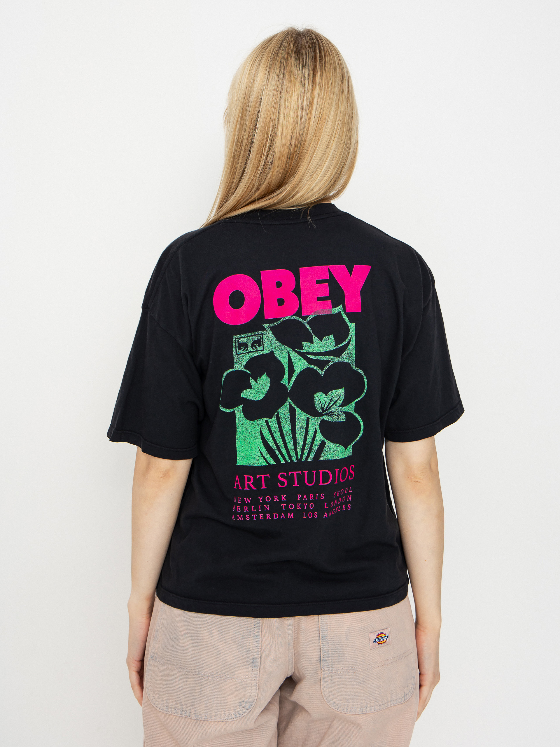 Tričko OBEY Obey Art Studio Flowers Wmn