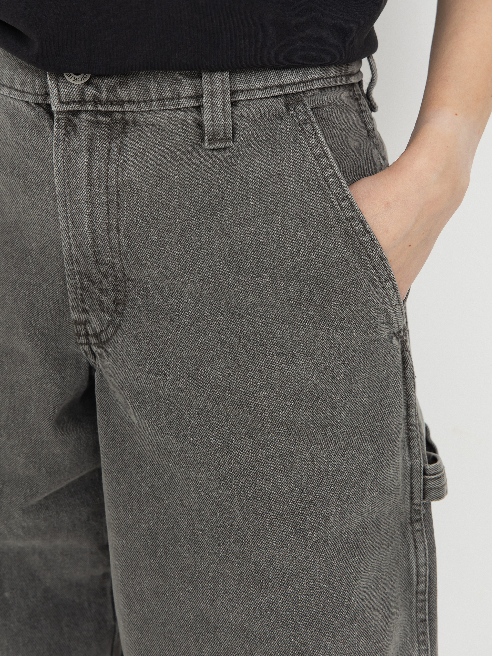 Nohavice Dickies Stevensville Carpenter Wmn (grey wash tinted)