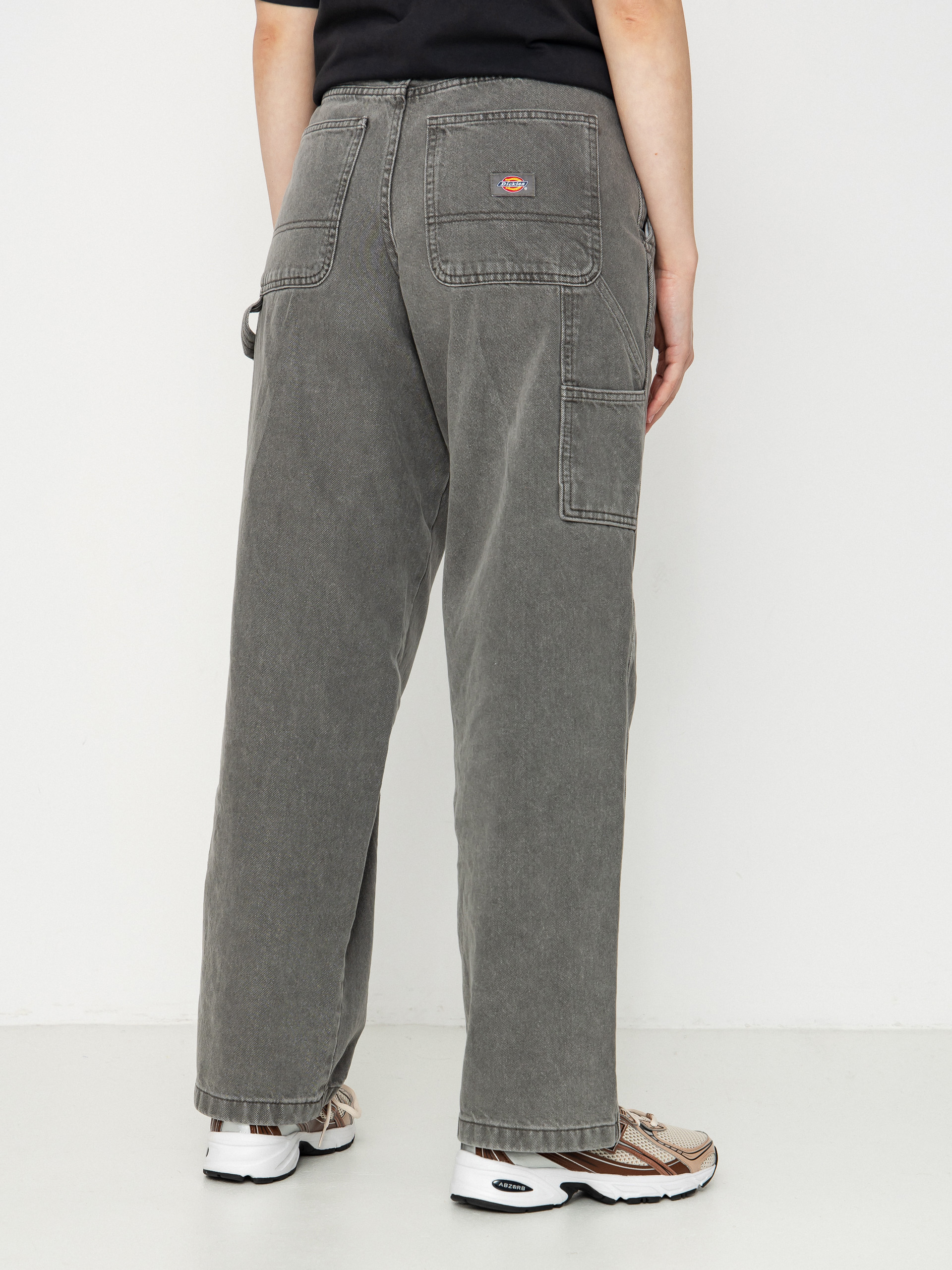 Nohavice Dickies Stevensville Carpenter Wmn (grey wash tinted)