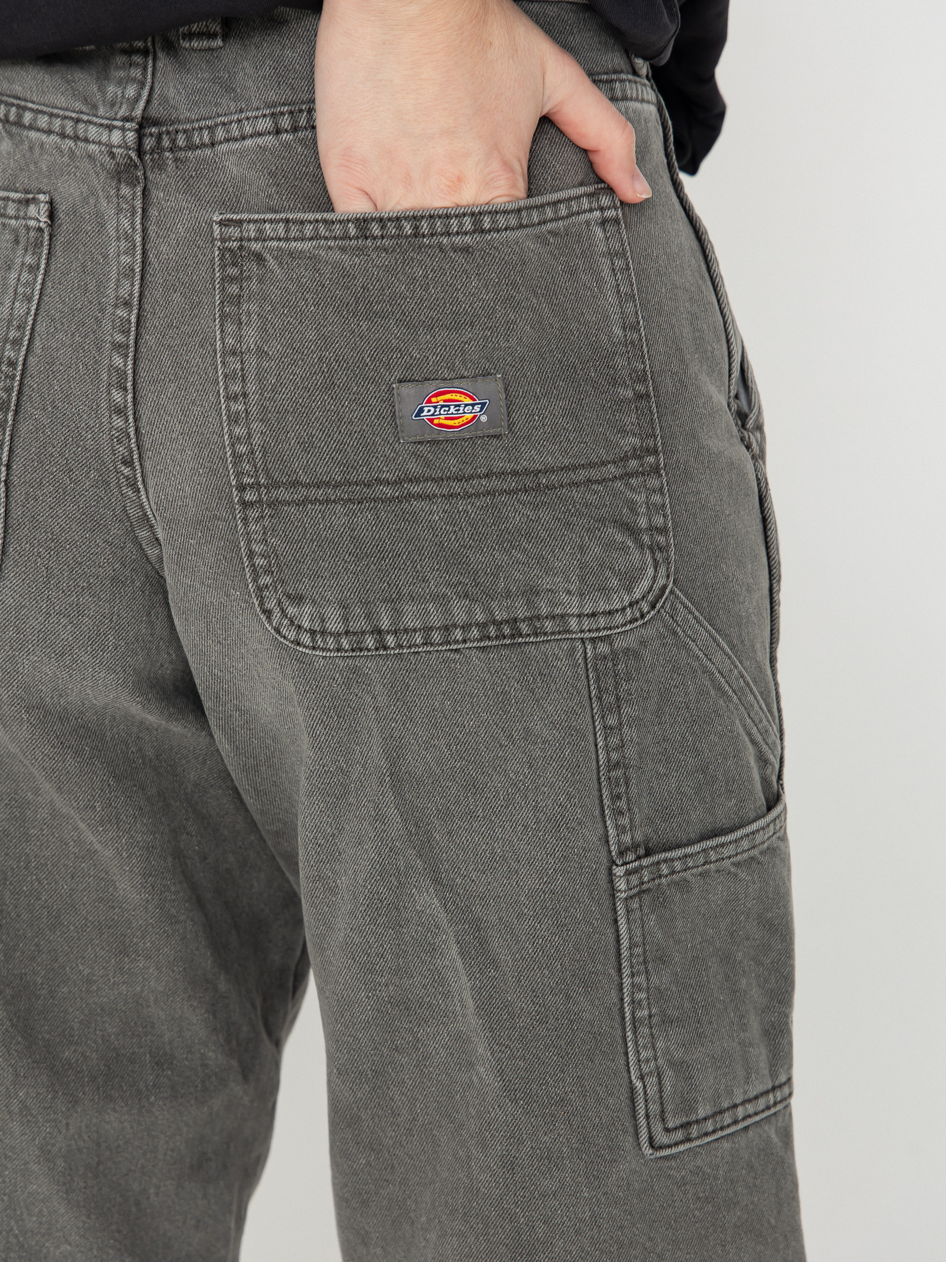 Nohavice Dickies Stevensville Carpenter Wmn (grey wash tinted)