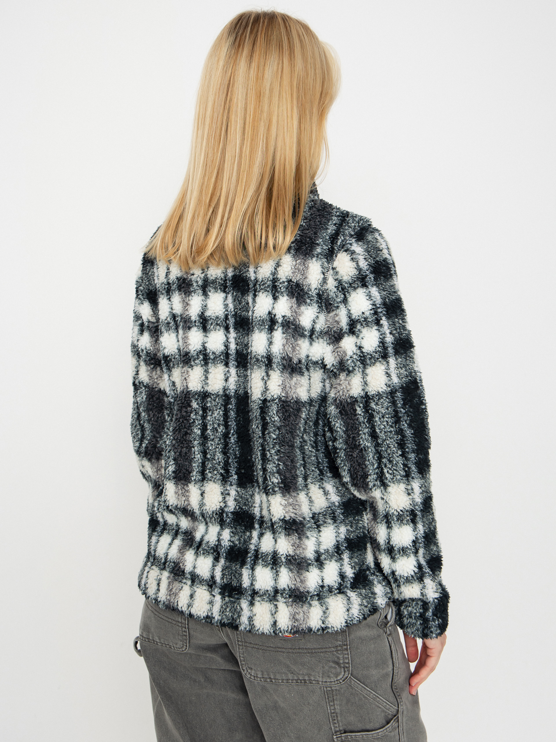 Dámsky Flísová mikina Columbia West Bend 1/4 Zip II (black herringplaid)