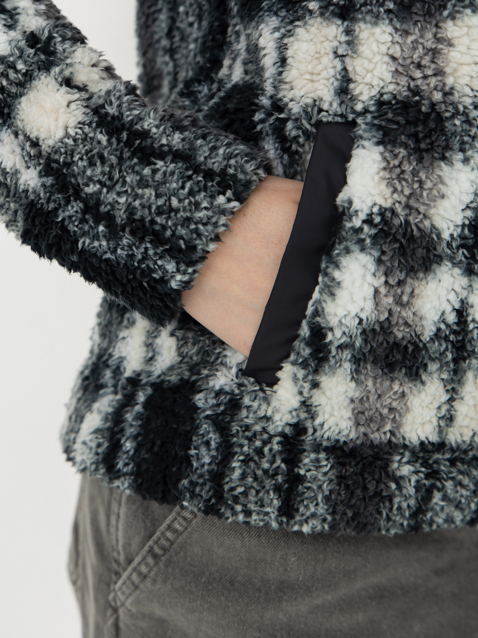 Dámsky Flísová mikina Columbia West Bend 1/4 Zip II (black herringplaid)