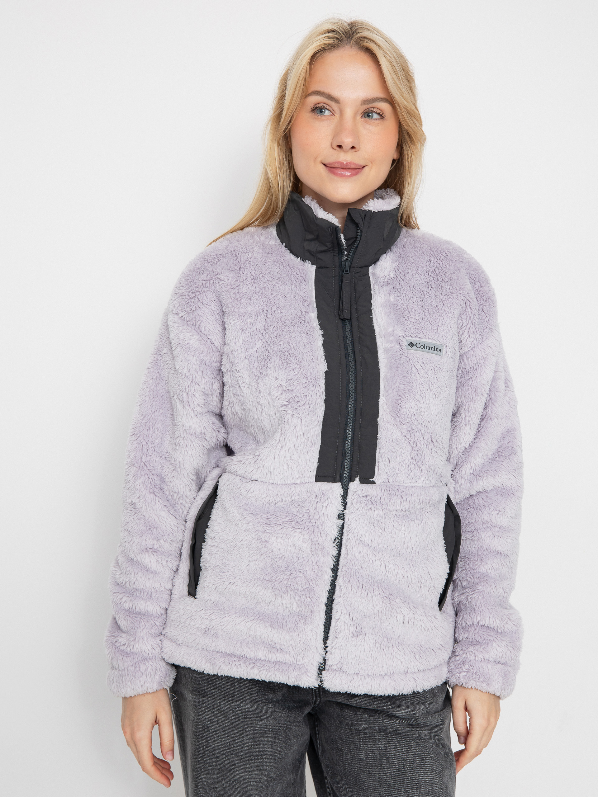 Flísová mikina Columbia Boundless Discovery Sherpa Full Zip II Wmn (lavender pearl/shark)
