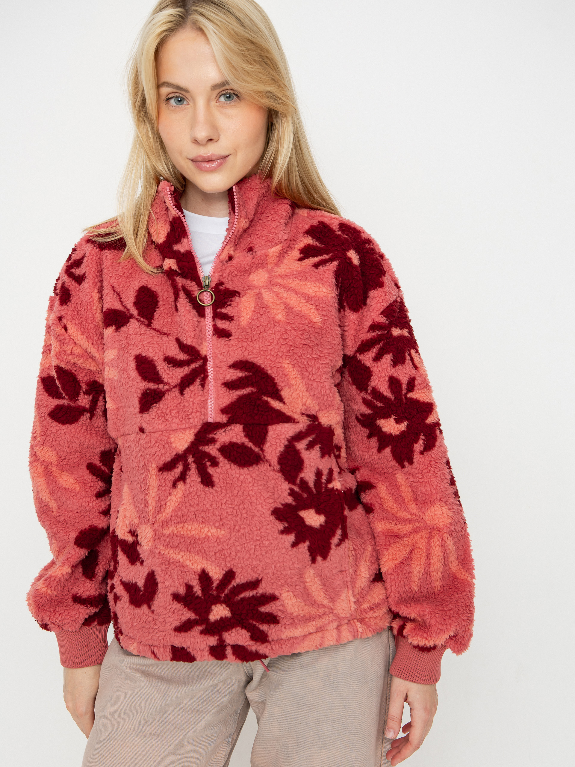 Flu00edsovu00e1 mikina Billabong Time Off Wmn (mauve rose)