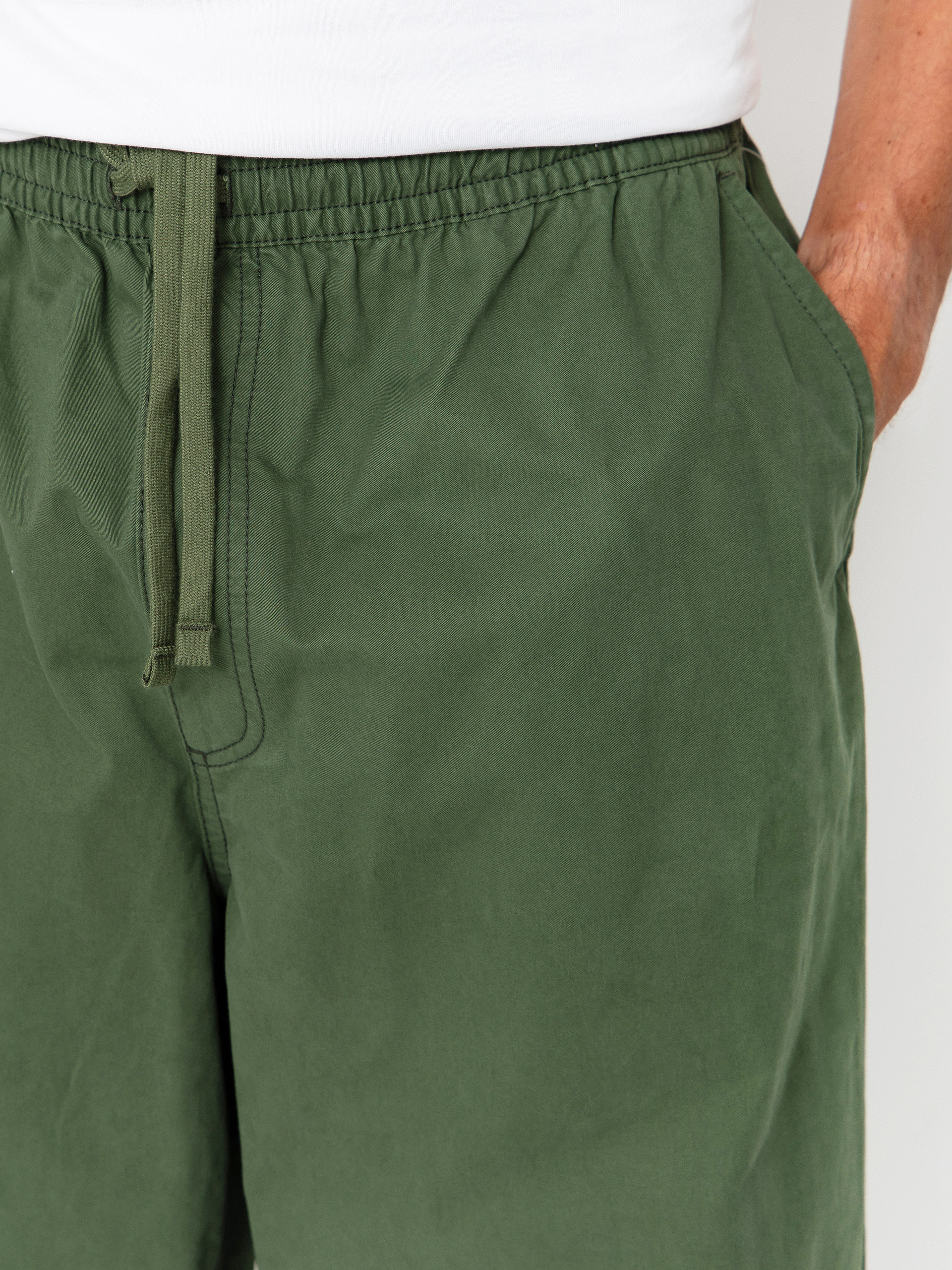 Nohavice Vans Range Baggy Tapered Elastic Waist (pine forest)