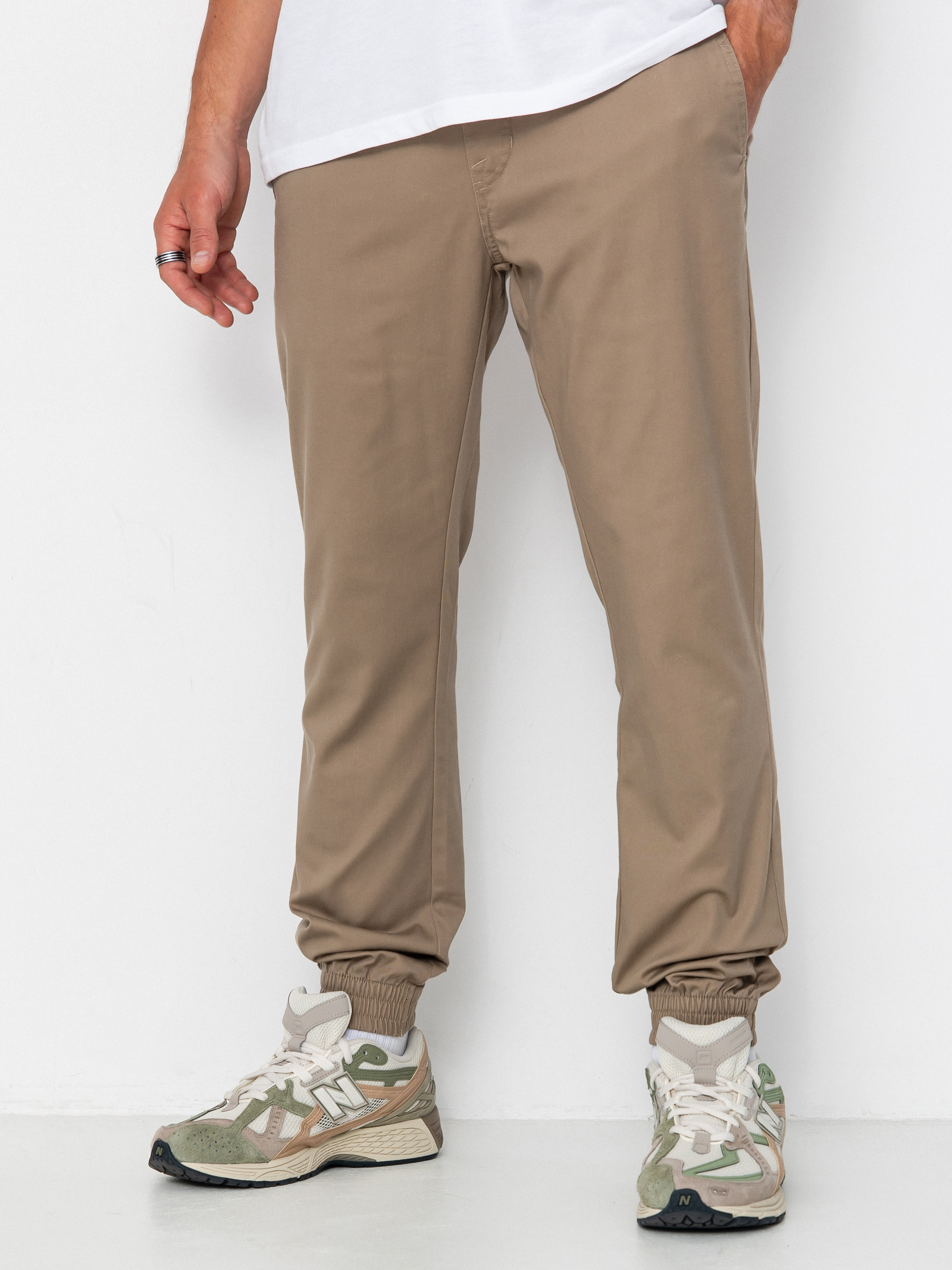 Nohavice Volcom Frickin Slim Jogger (khaki)