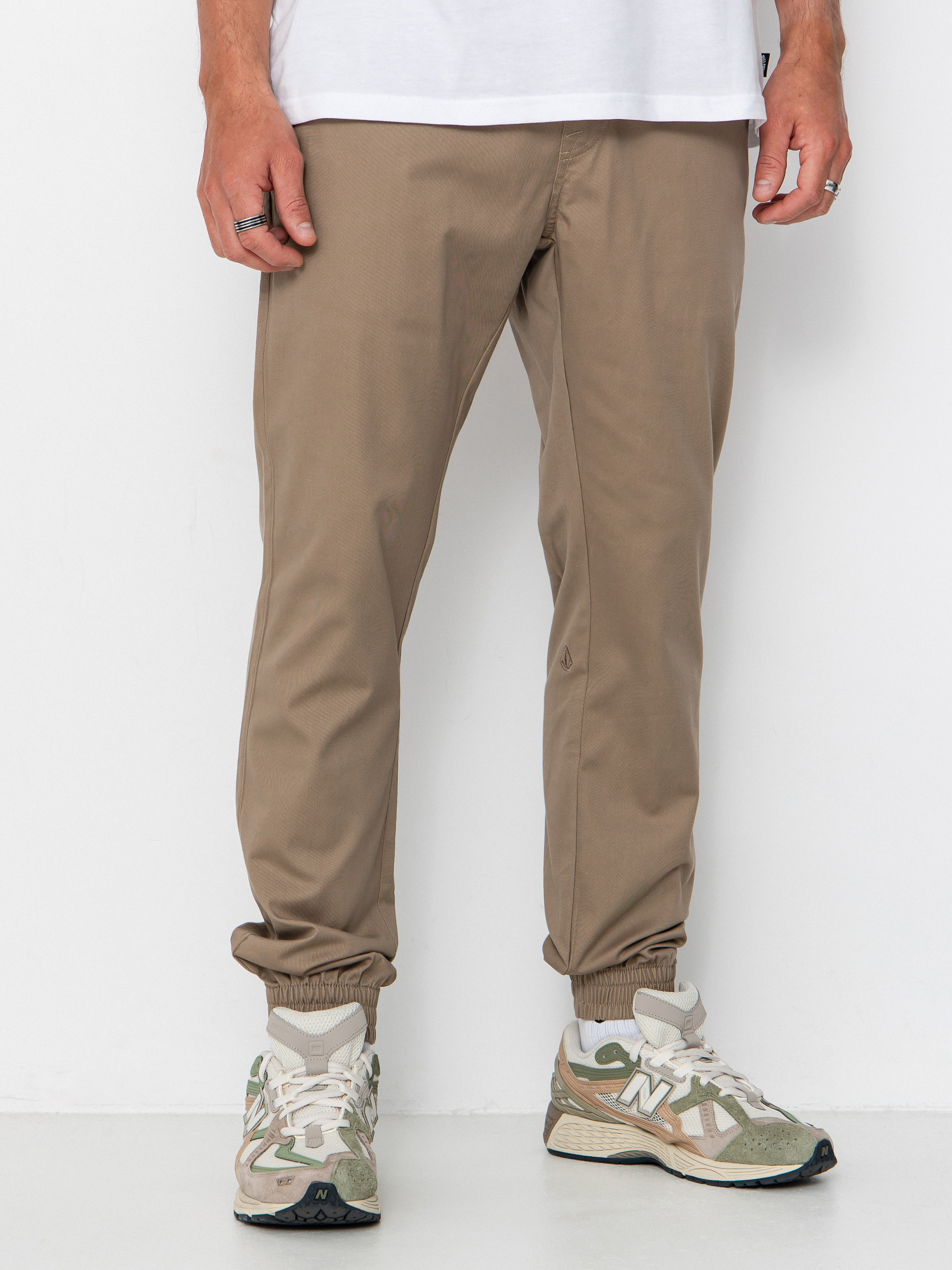 Nohavice Volcom Frickin Slim Jogger (khaki)