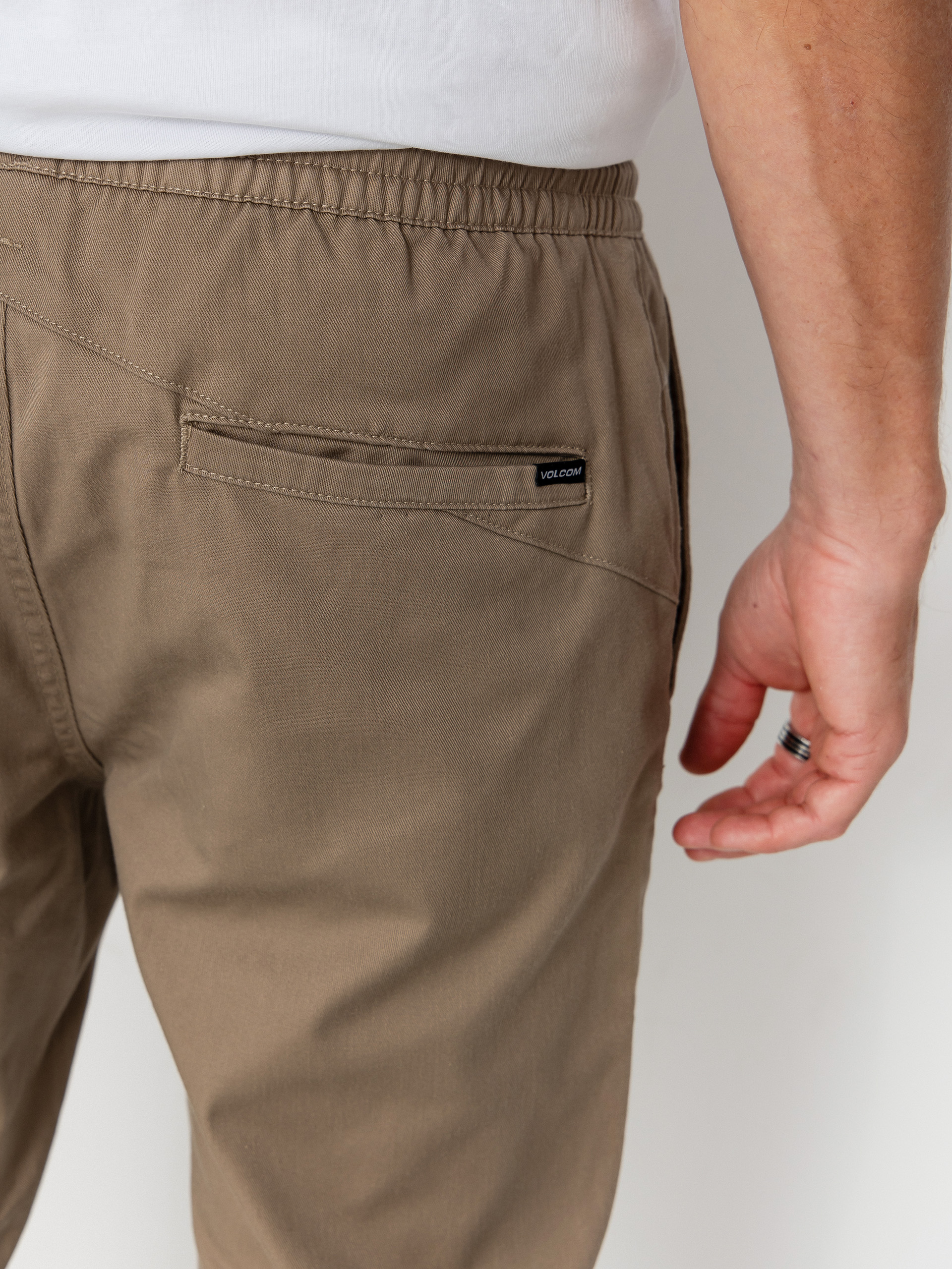 Nohavice Volcom Frickin Slim Jogger (khaki)