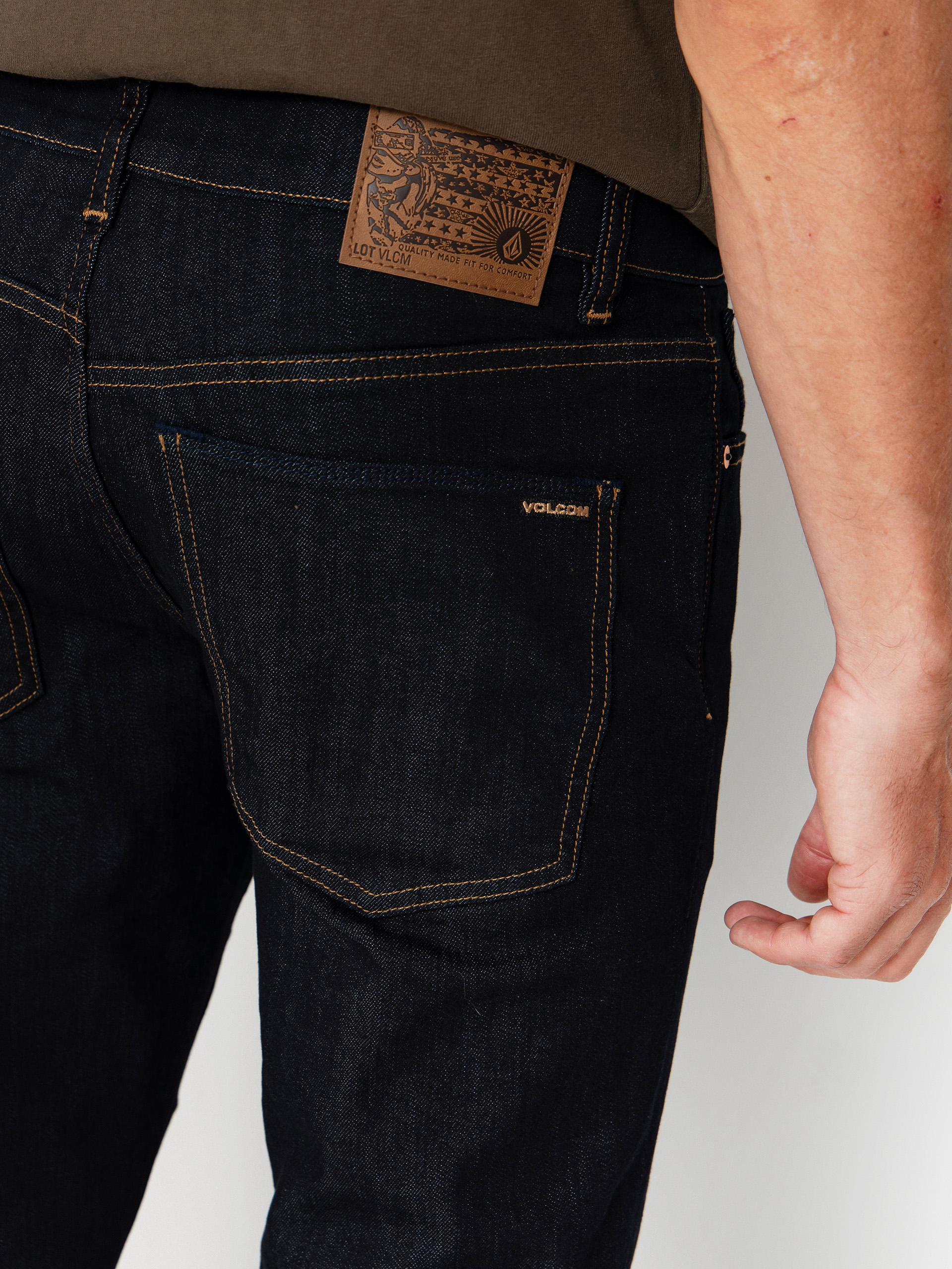 Nohavice Volcom Solver Denim (rinse)