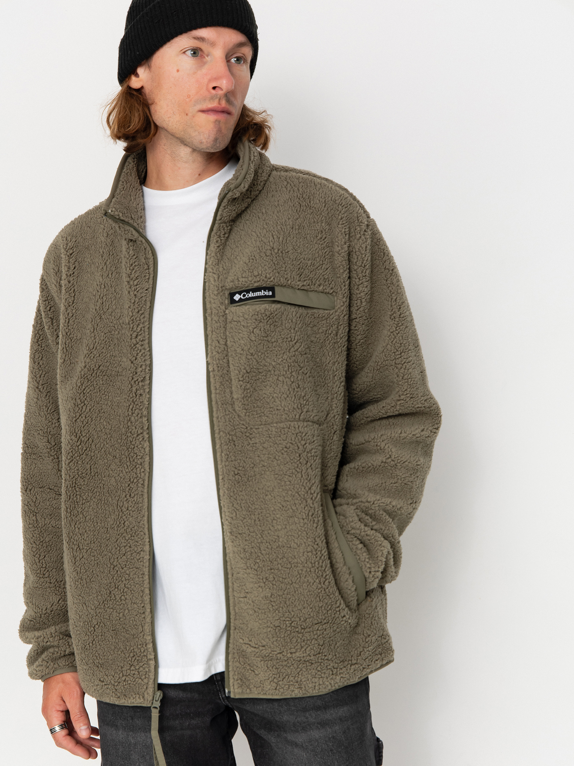 Flísová mikina Columbia Rugged Ridge High Pile Full Zip (stone green)