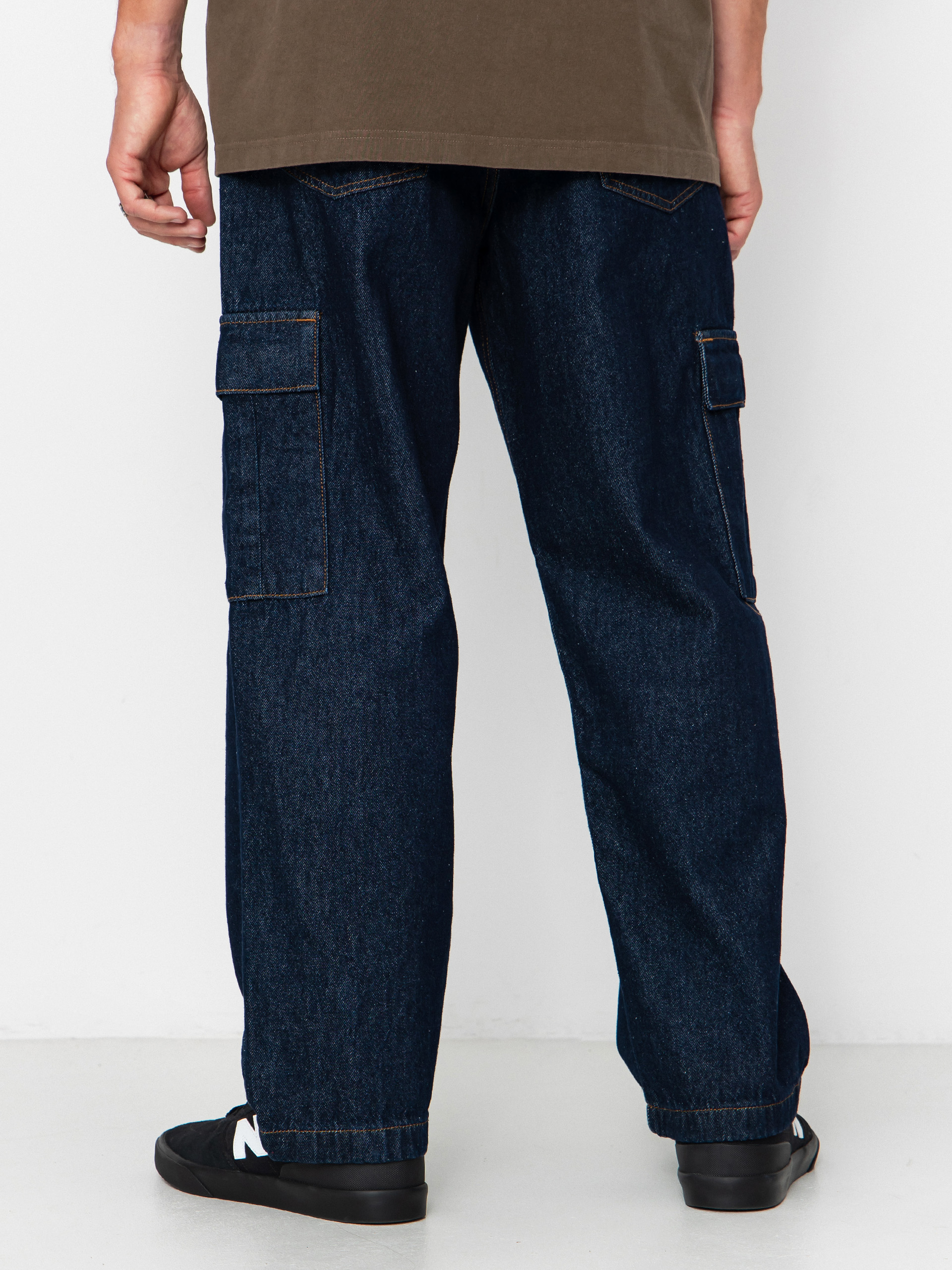 Nohavice DC Worker Baggy Denim Cargo (dark denim)