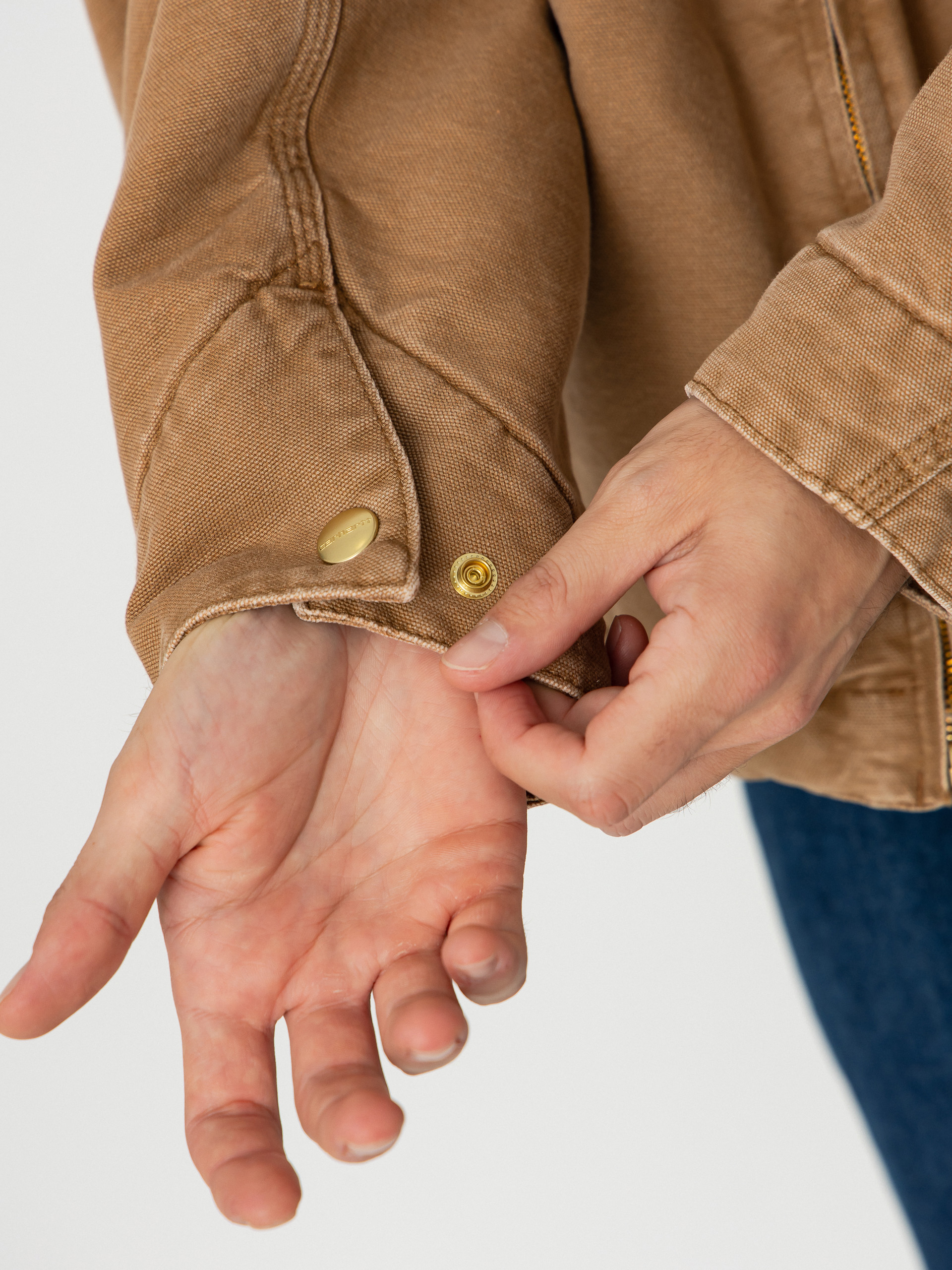 Bunda Carhartt WIP OG Detroit (hamilton brown/tobacco/stone canvas)