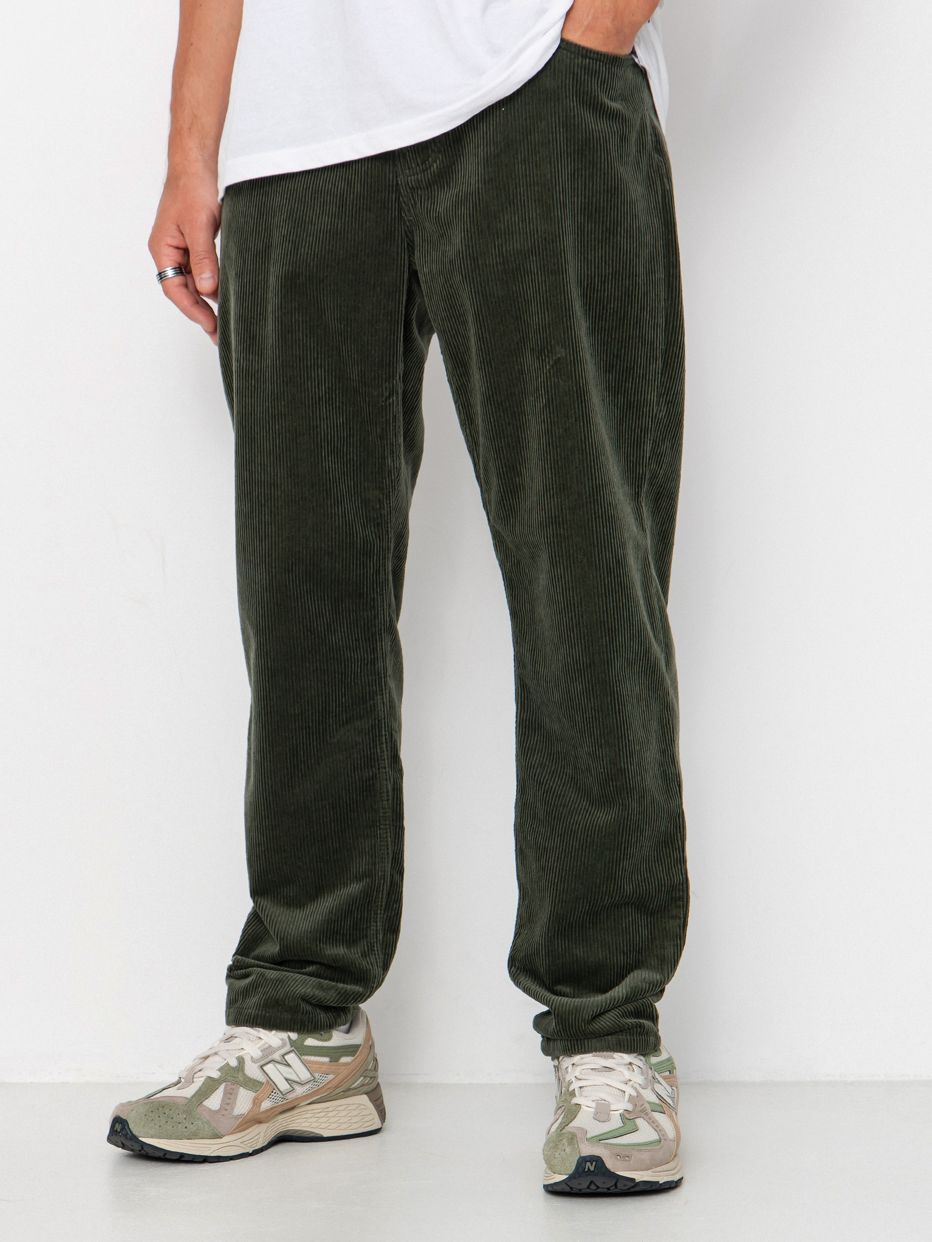 Nohavice Carhartt WIP Newel (opuntia/rinsed)