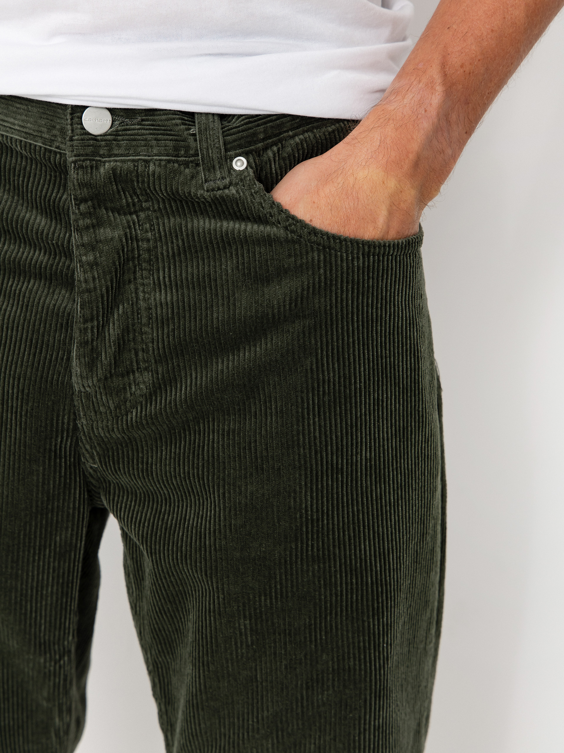 Nohavice Carhartt WIP Newel (opuntia/rinsed)