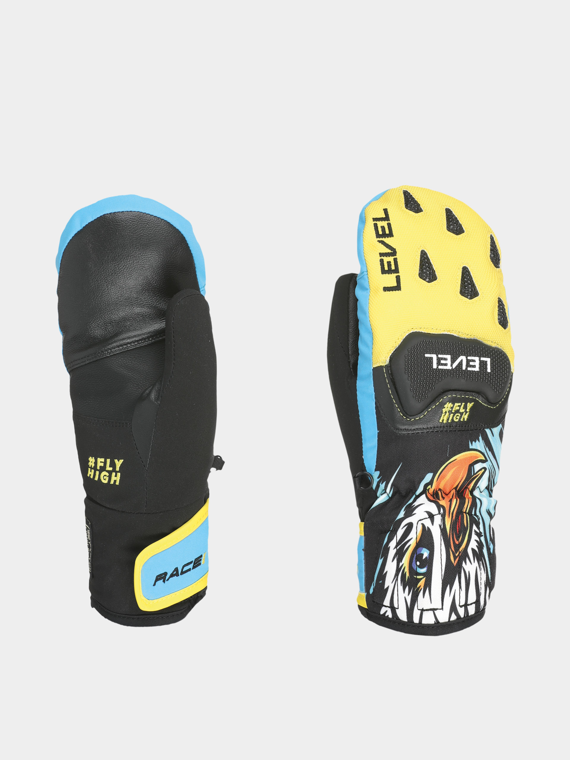 Rukavice Level Race Jr Mitt JR (yellow blue)