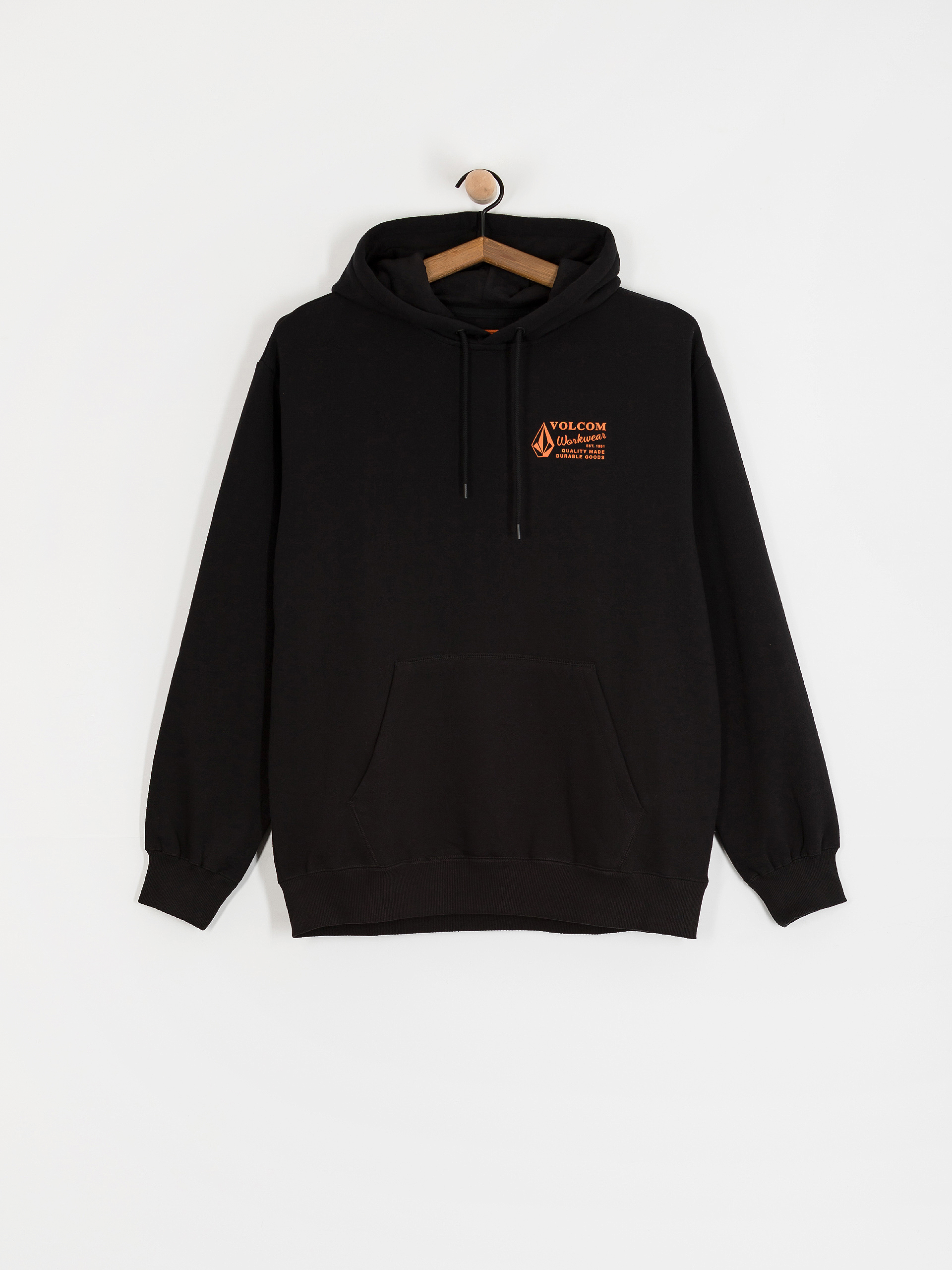 Mikina s kapucňou Volcom Workwear HD (black)
