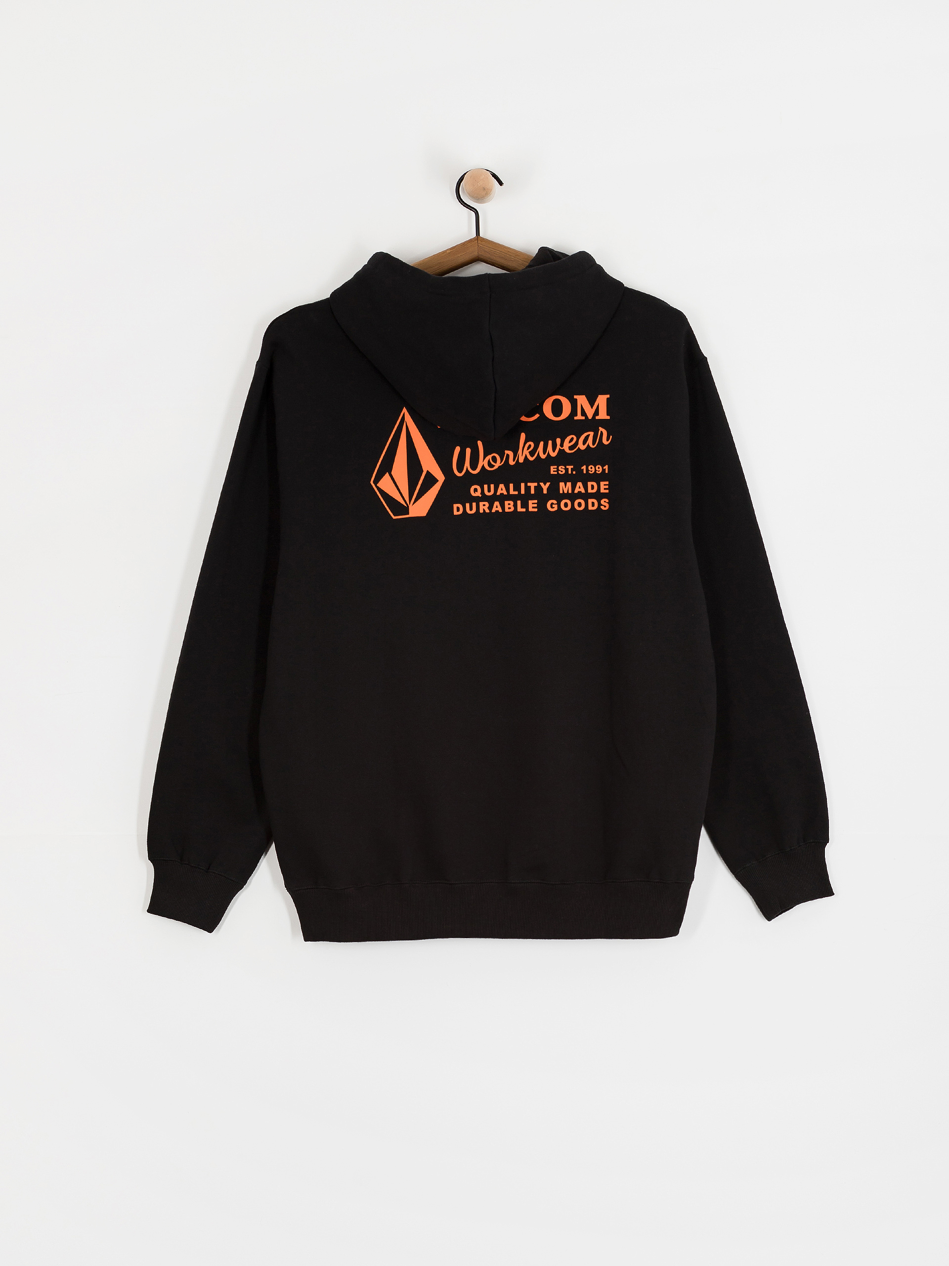 Mikina s kapucňou Volcom Workwear HD (black)
