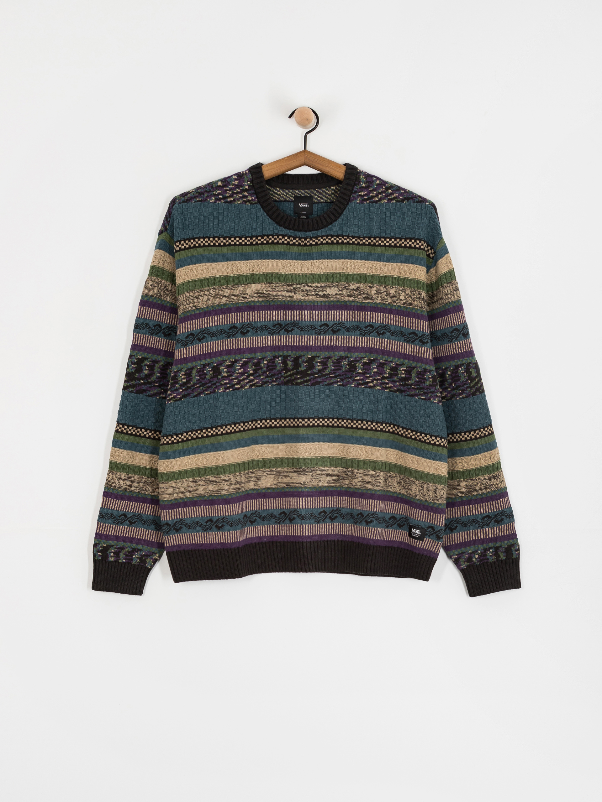 Sveter Vans Boyer Crew Sweater (black/stargazer)