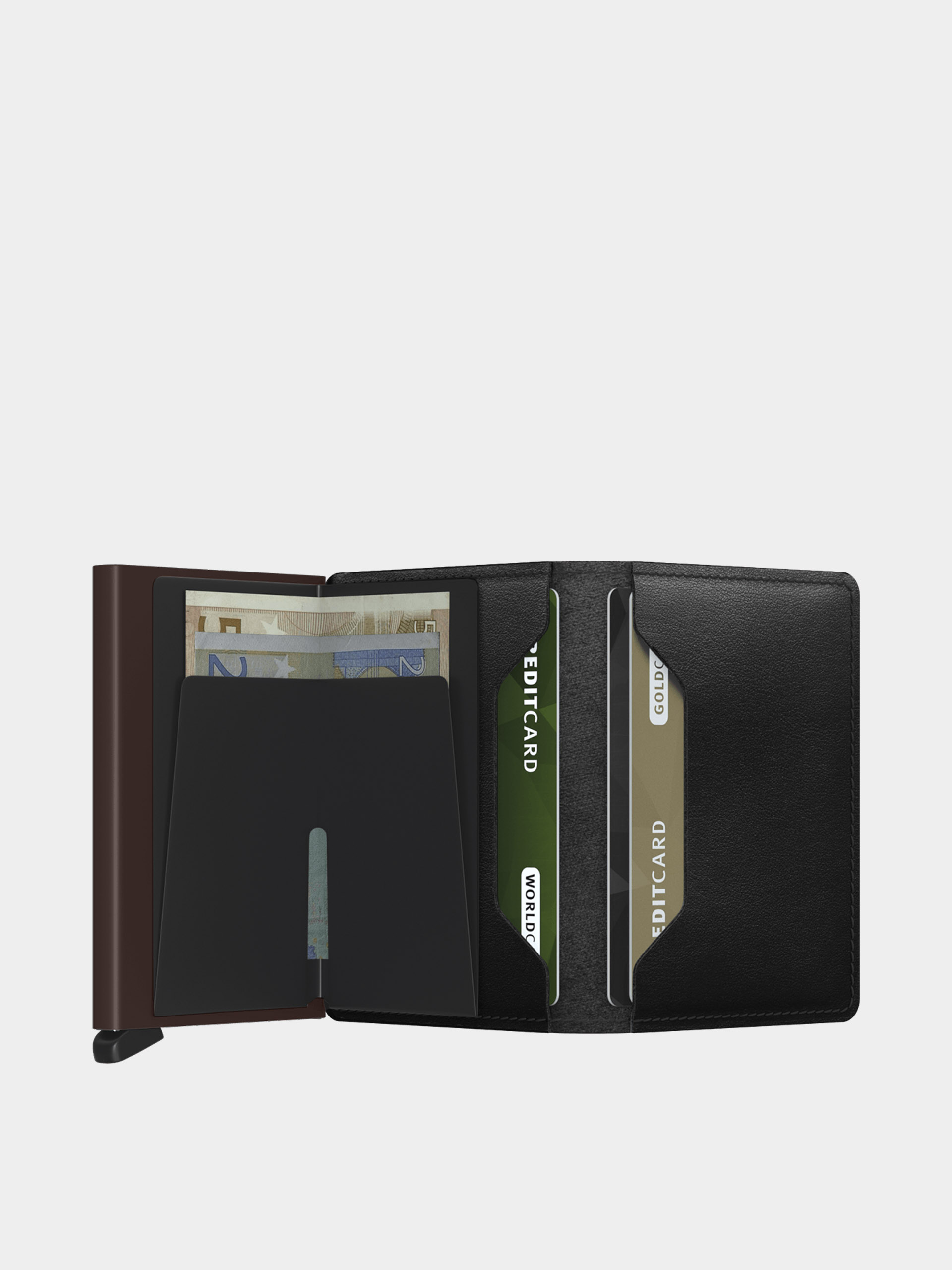 Peňaženka Secrid Slimwallet (original black/brown)