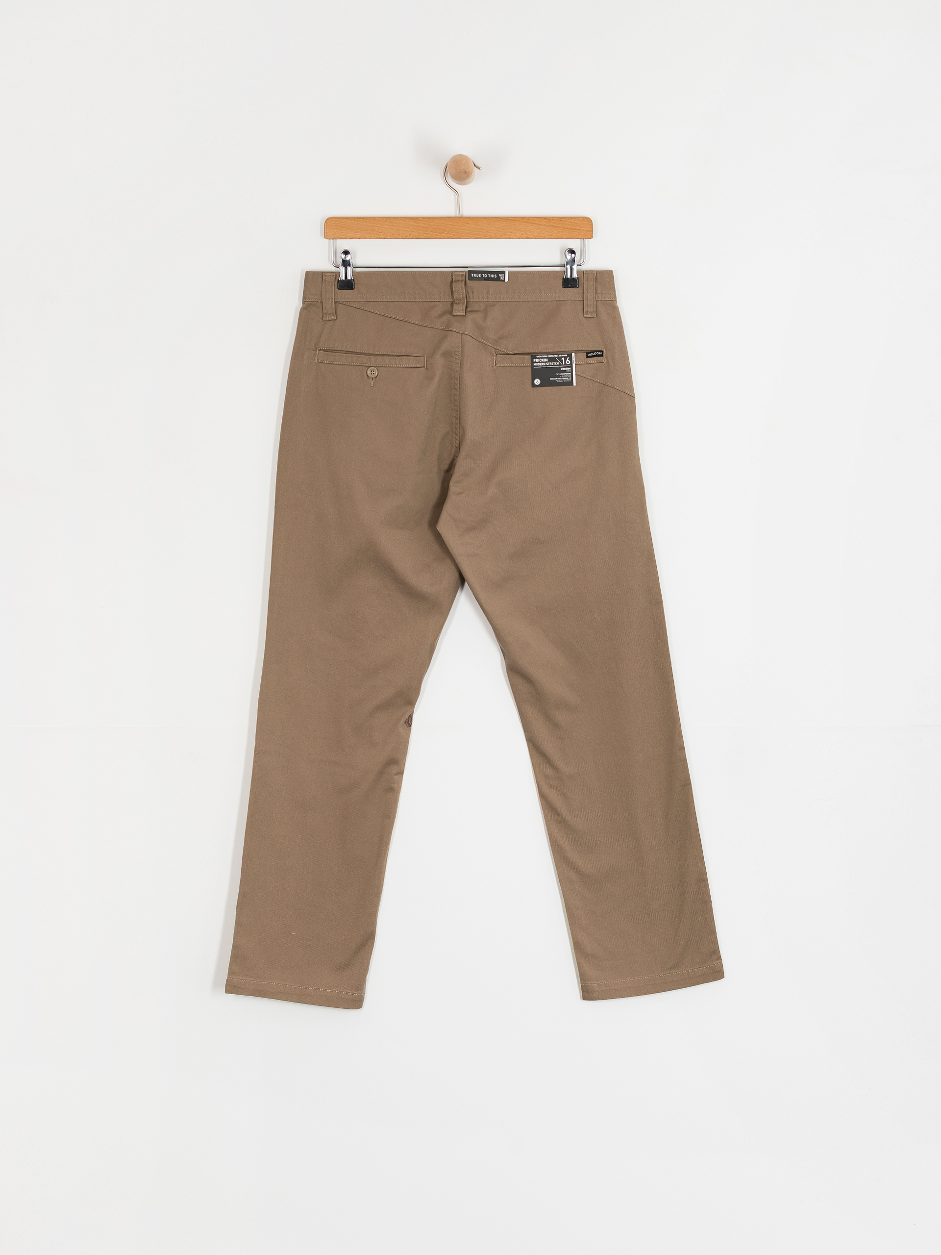 Nohavice Volcom Frickin Modern Stretch (khaki)