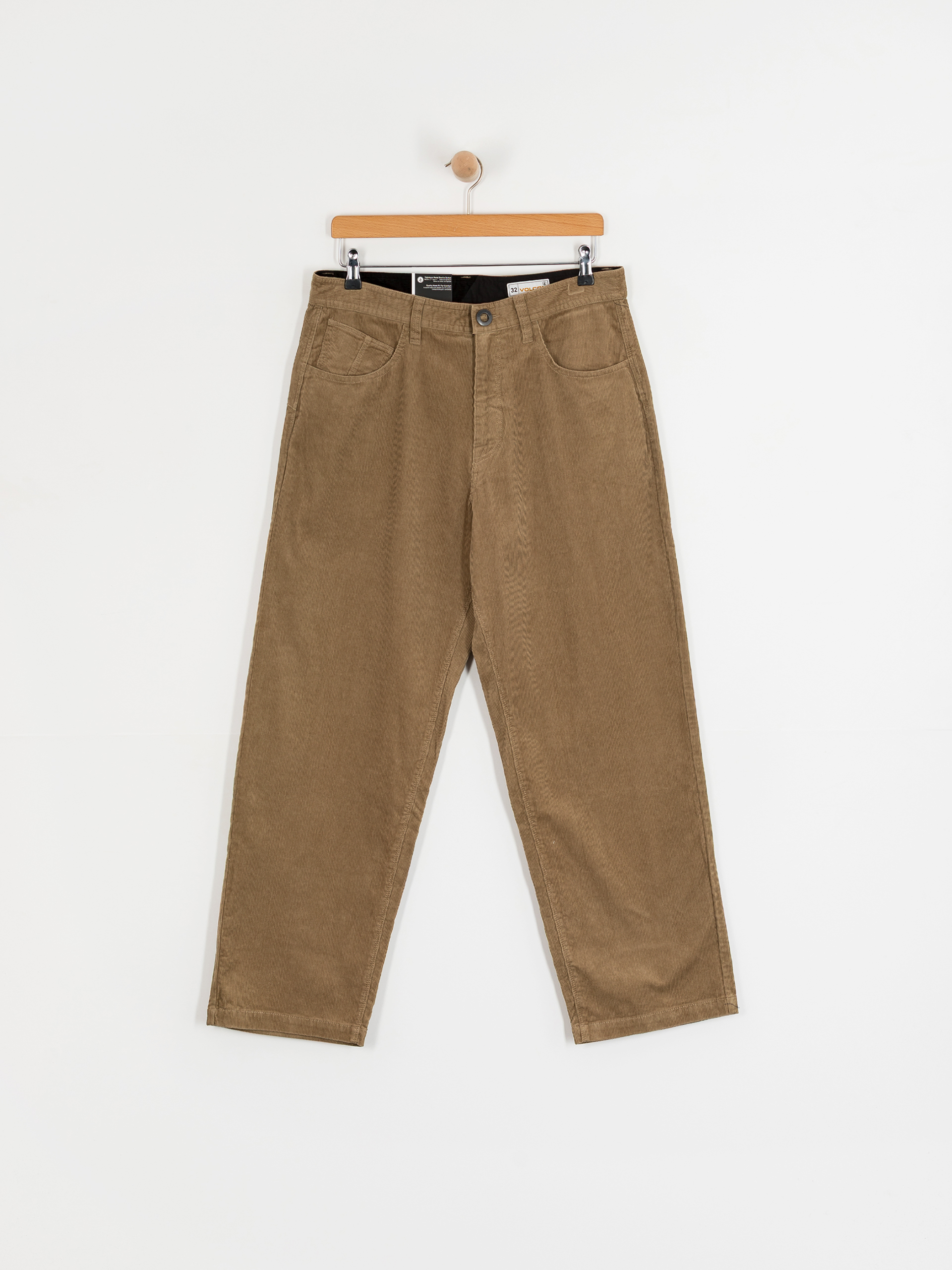 Nohavice Volcom Frickin Loose Tapered Cord (khaki)
