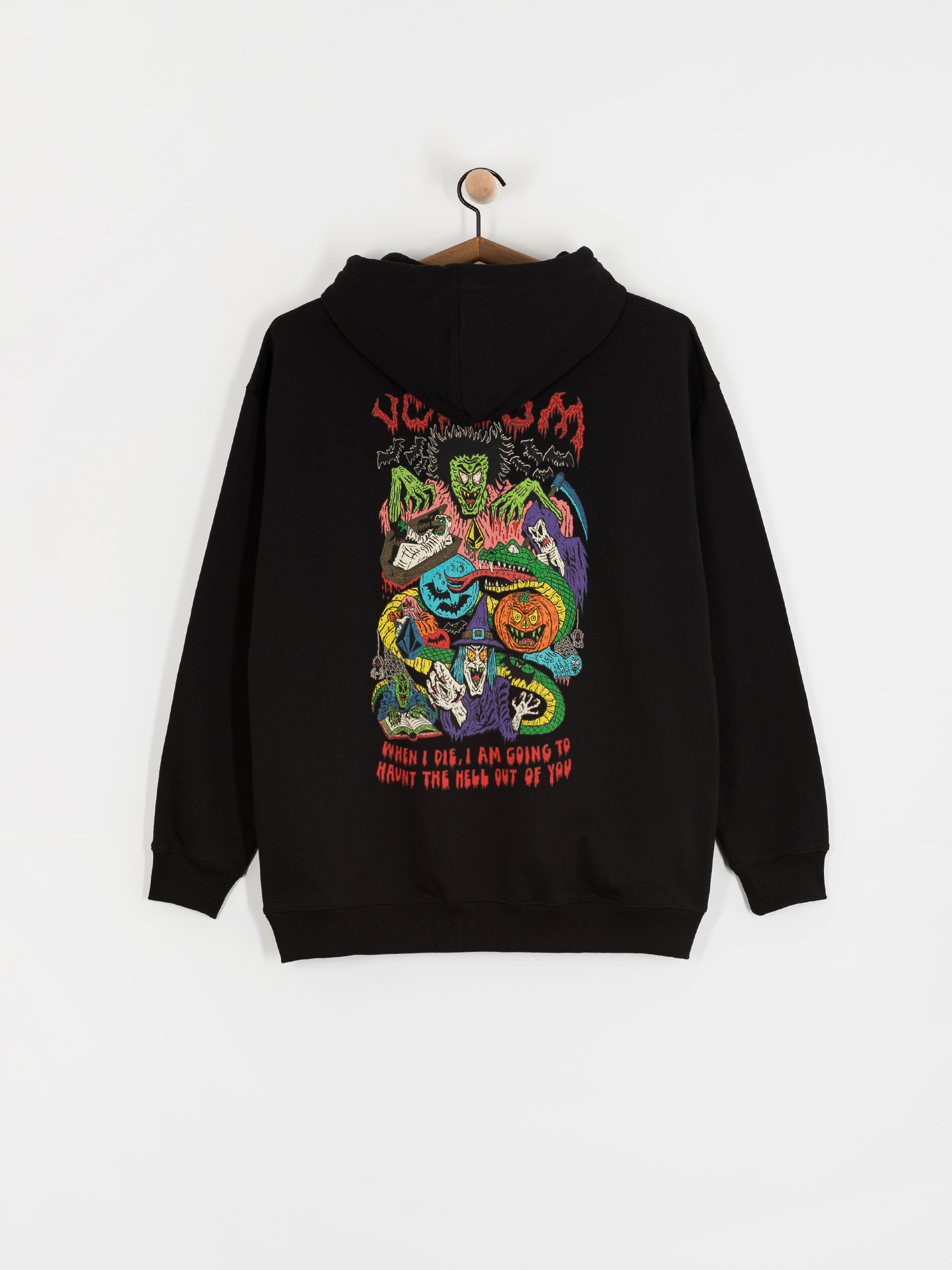 Mikina s kapucňou Volcom Fa Jj Villard HD (black)