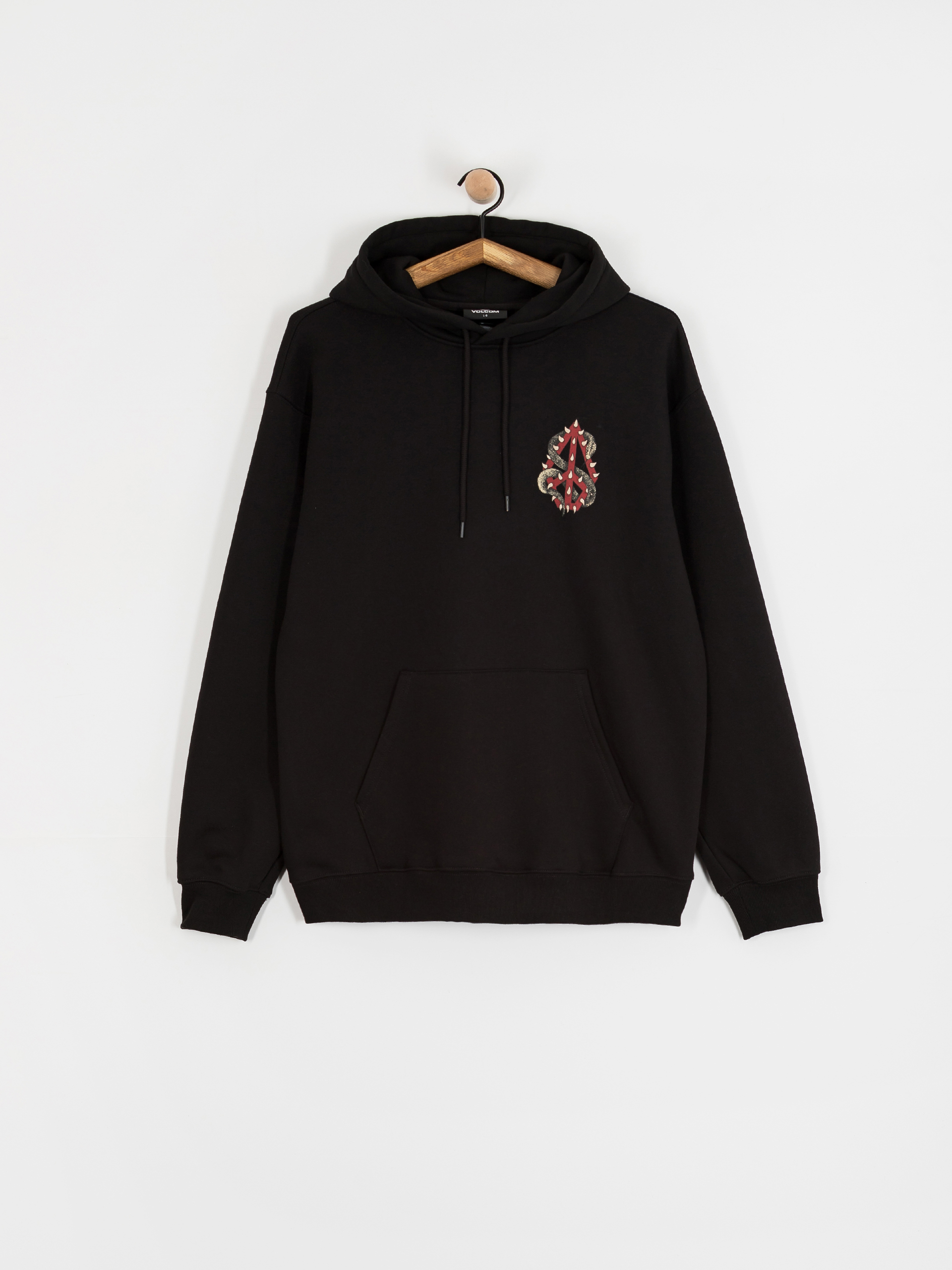 Mikina s kapucňou Volcom Watanite HD (black)