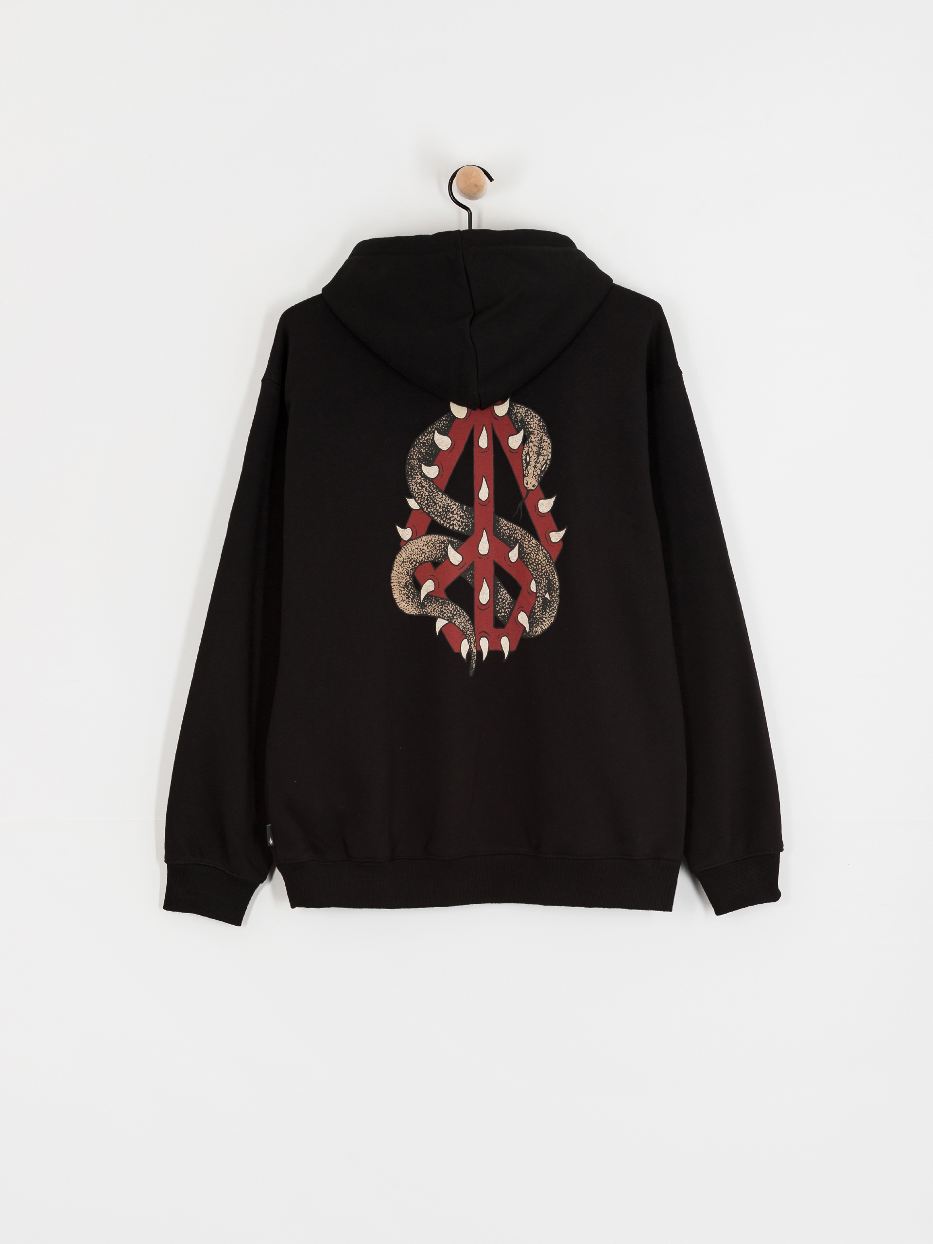 Mikina s kapucňou Volcom Watanite HD (black)