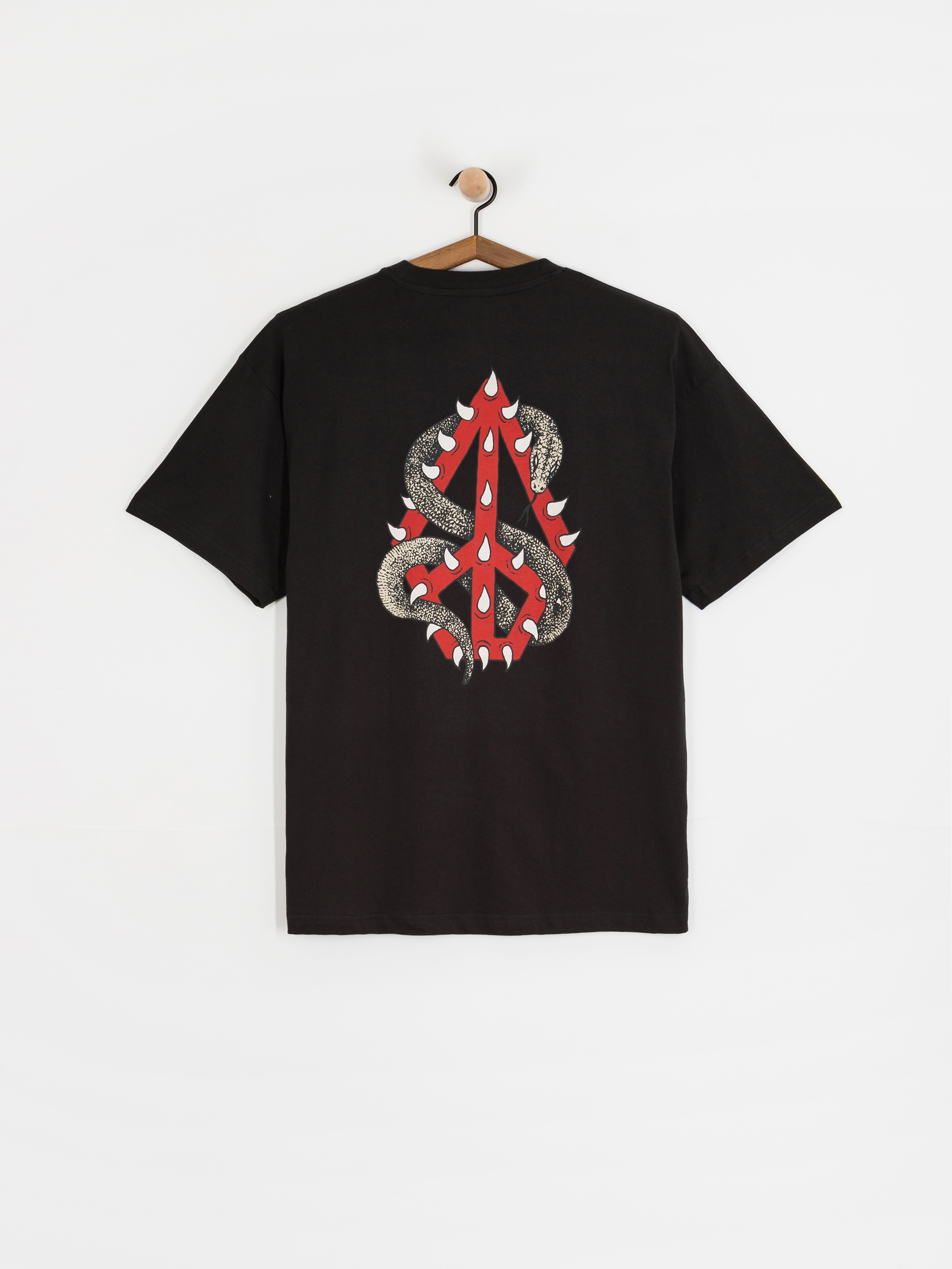 Tričko Volcom Snake Peace Lse (black)