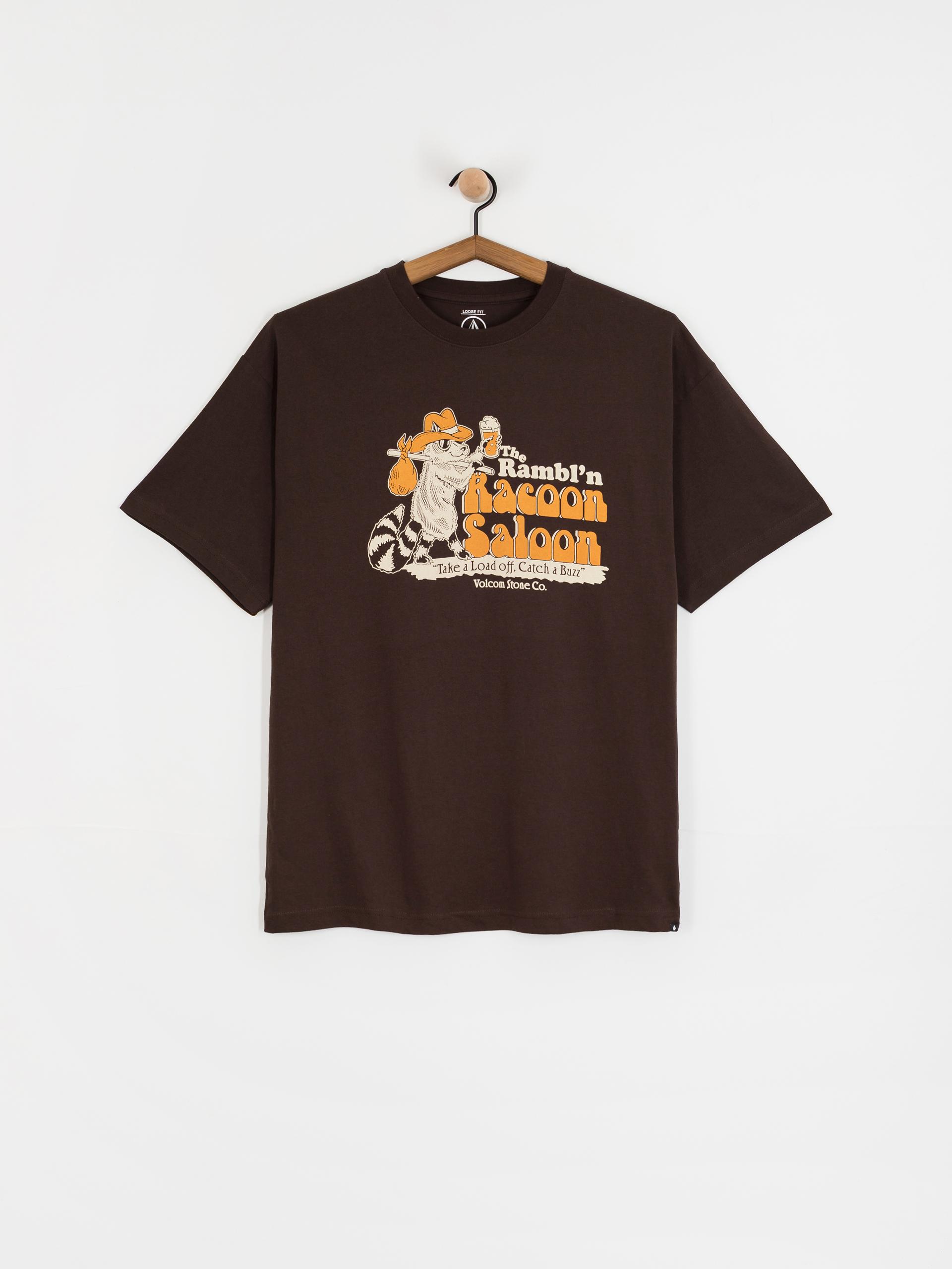Tričko Volcom Racoon Lse (cacao)