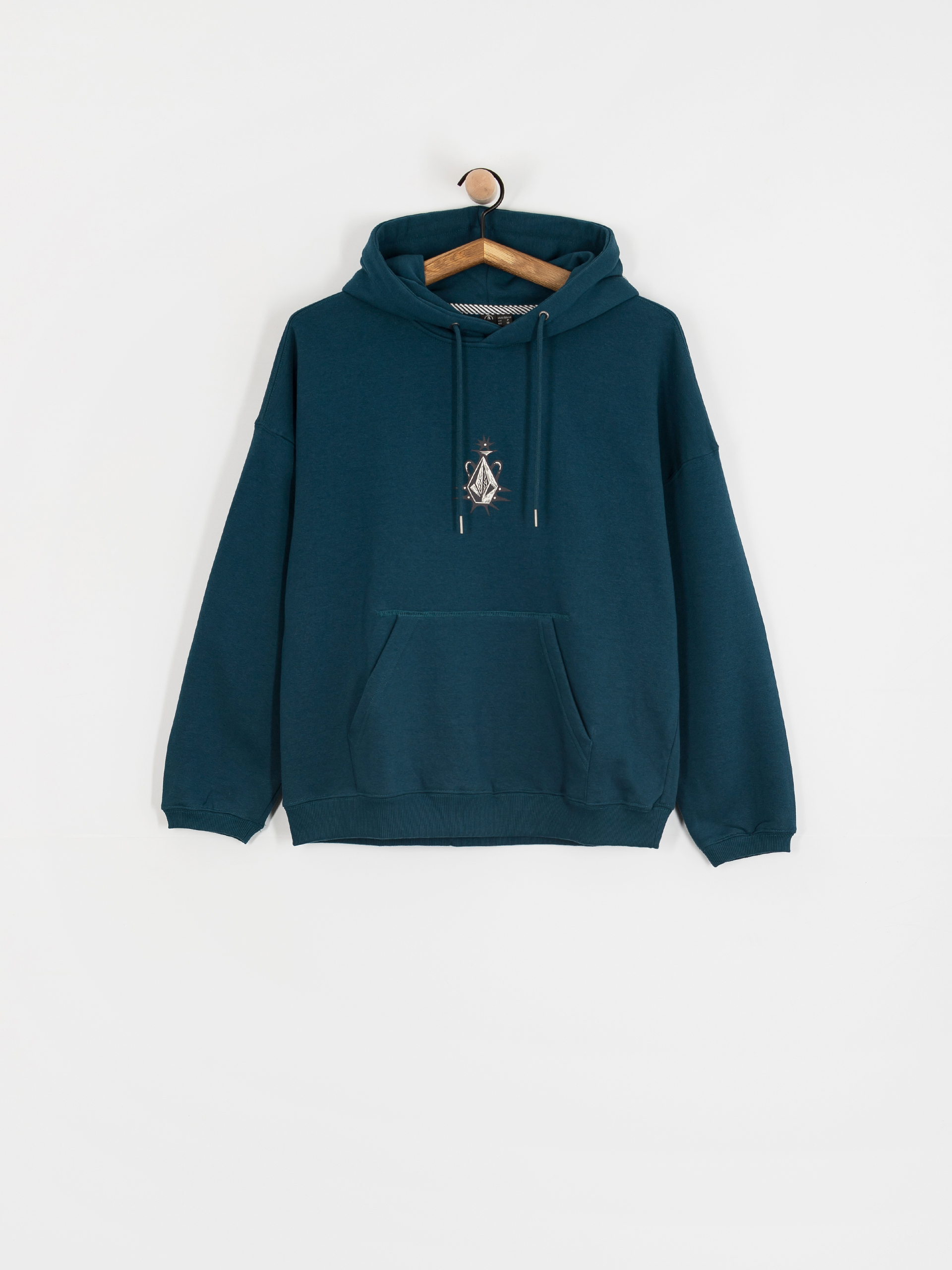 Mikina s kapucňou Volcom Fa Vaderetro HD Wmn (emerald green)