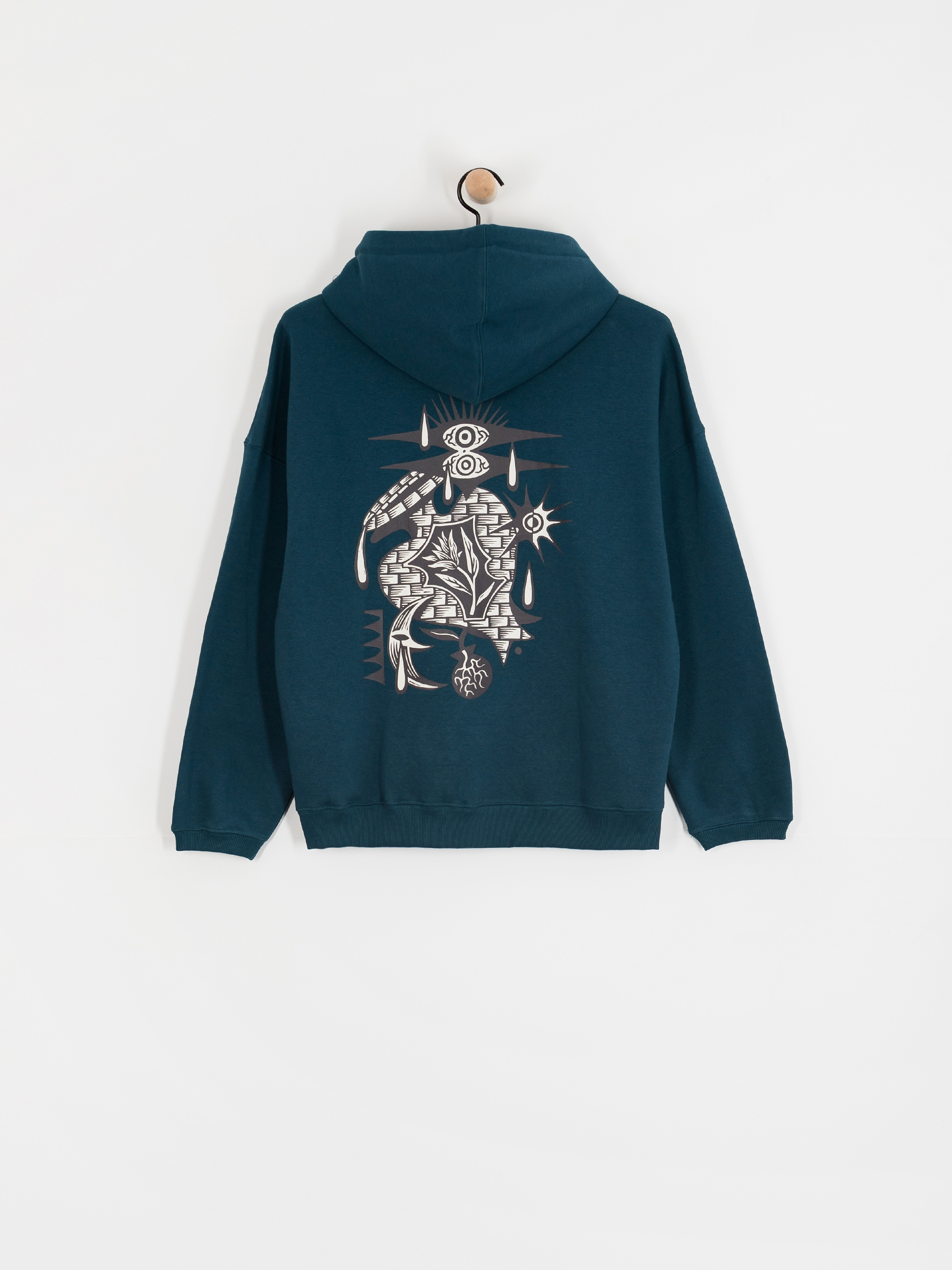 Mikina s kapucňou Volcom Fa Vaderetro HD Wmn (emerald green)