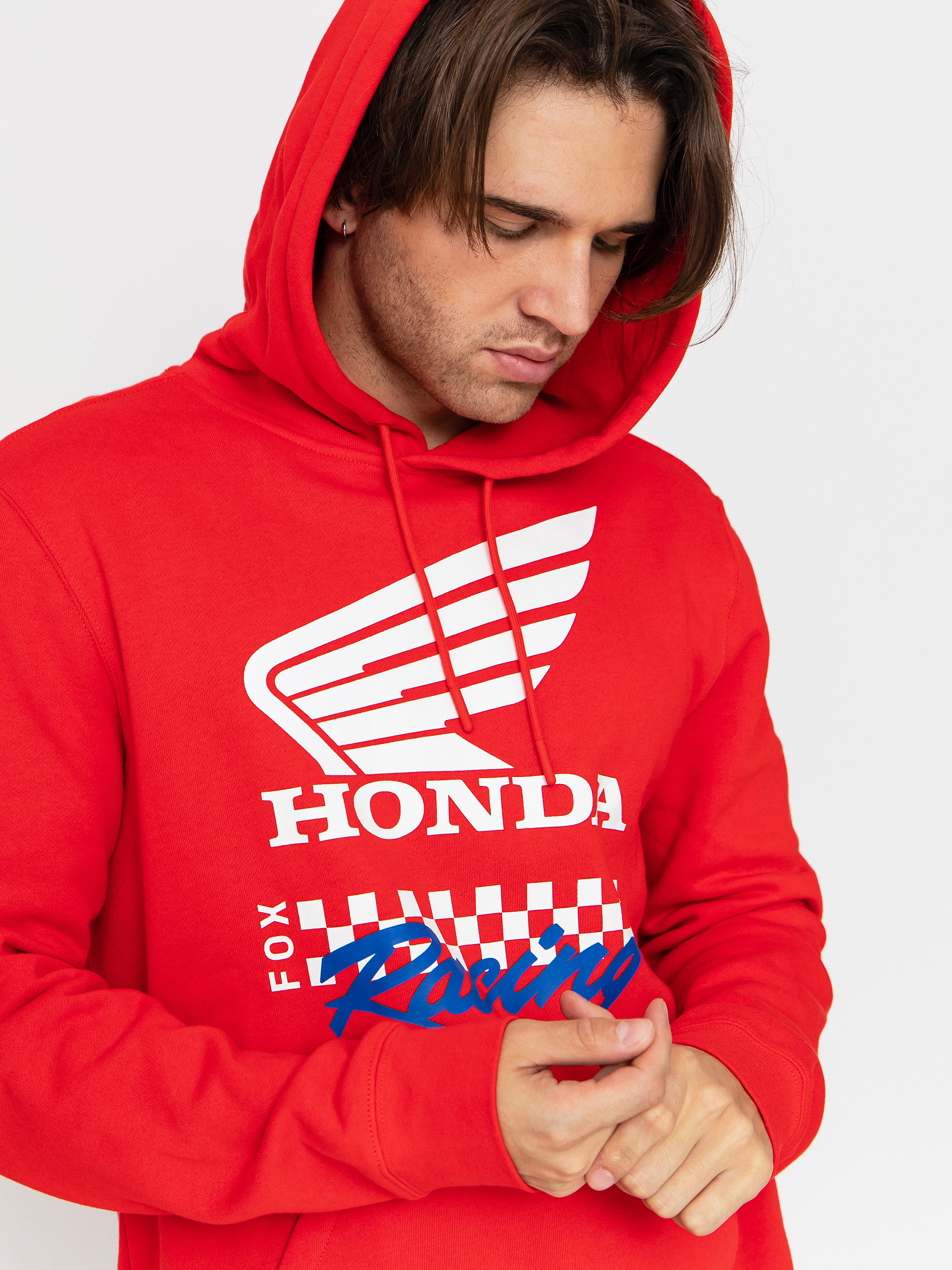 Mikina s kapucňou Fox Honda HD (red)