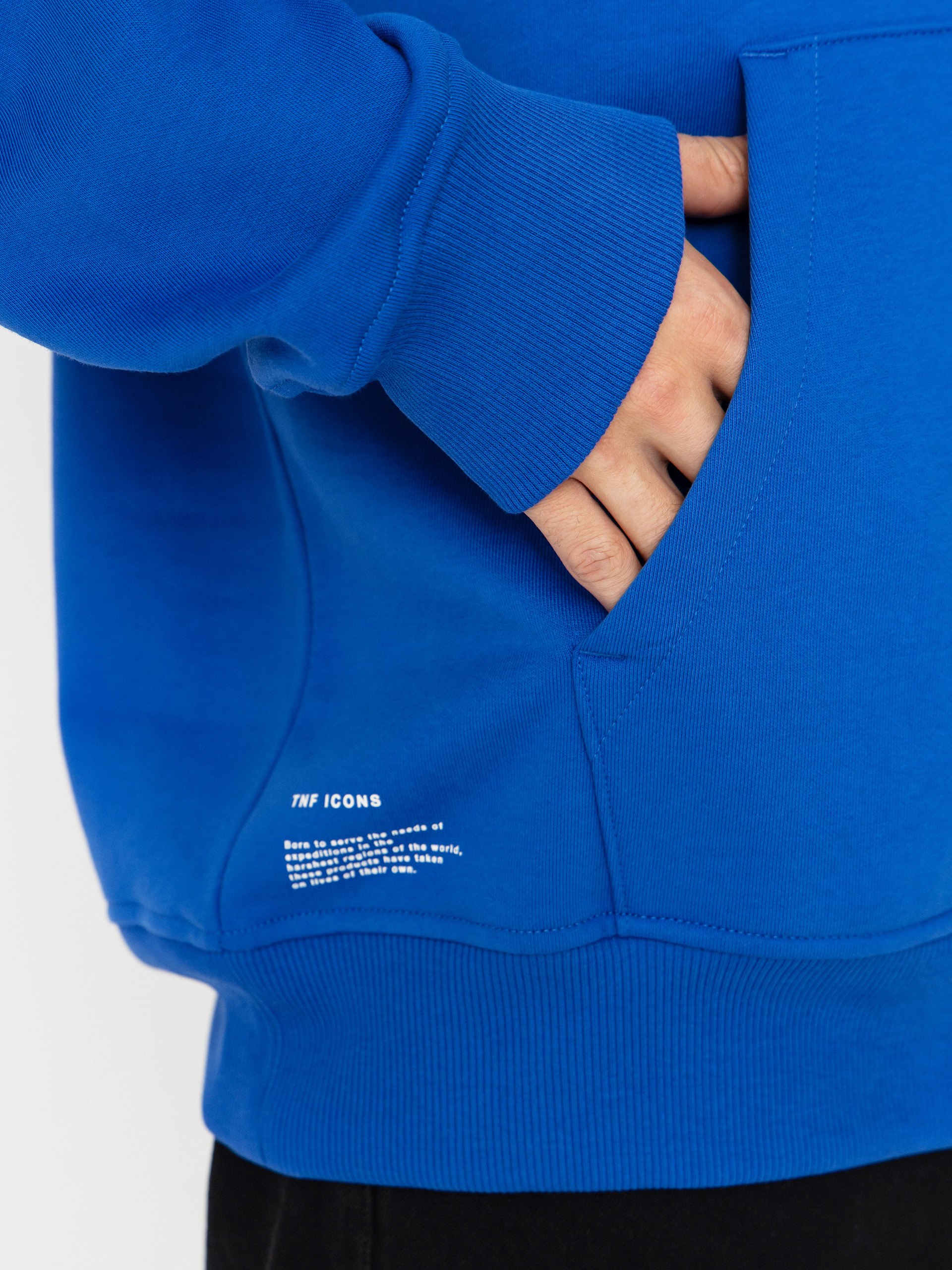 Mikina s kapucňou The North Face Icon Relaxed HD (tnf blue)
