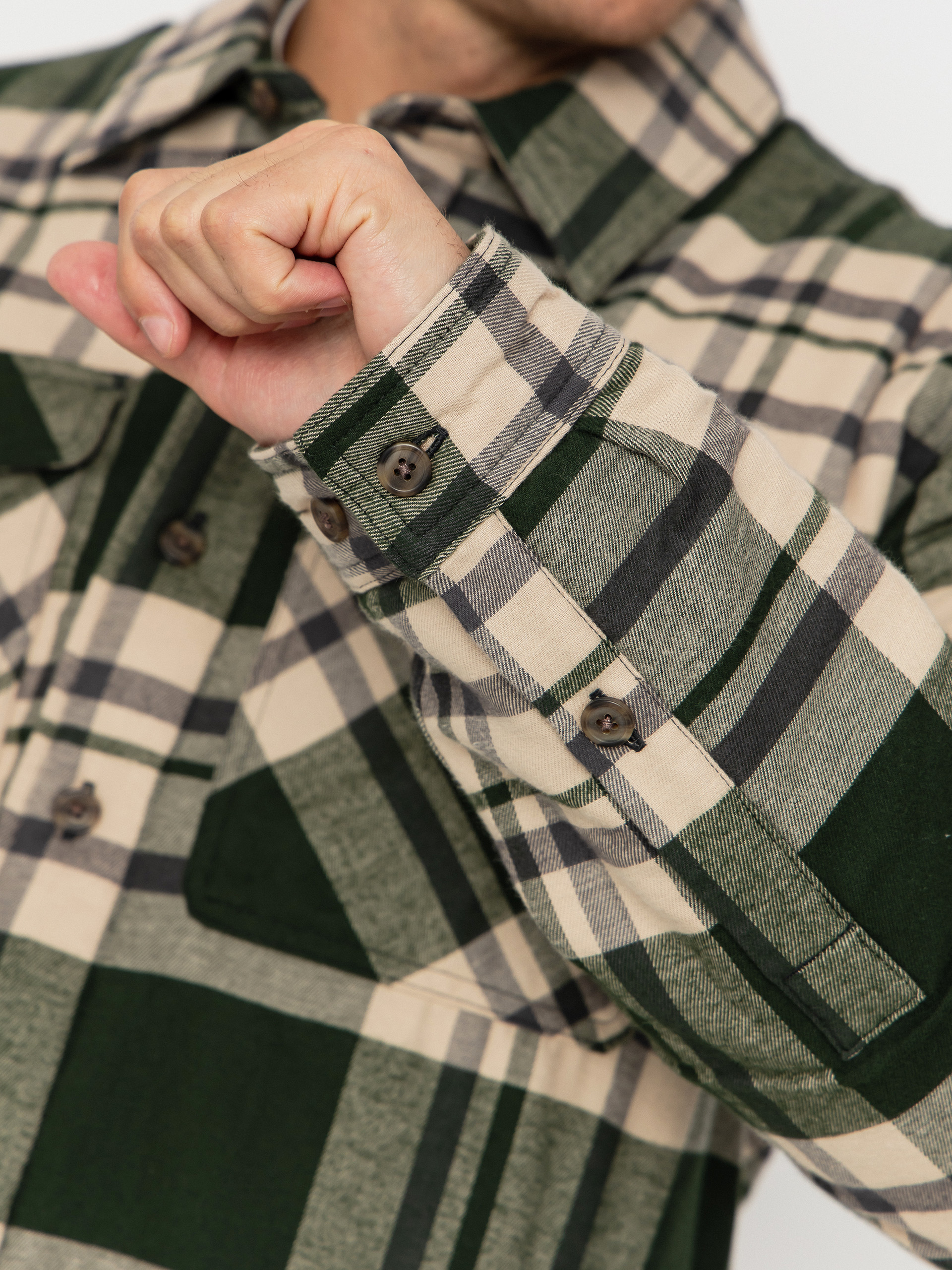 Košeľa Patagonia LW Insulated Fjord Flannel (ashore old growth green)