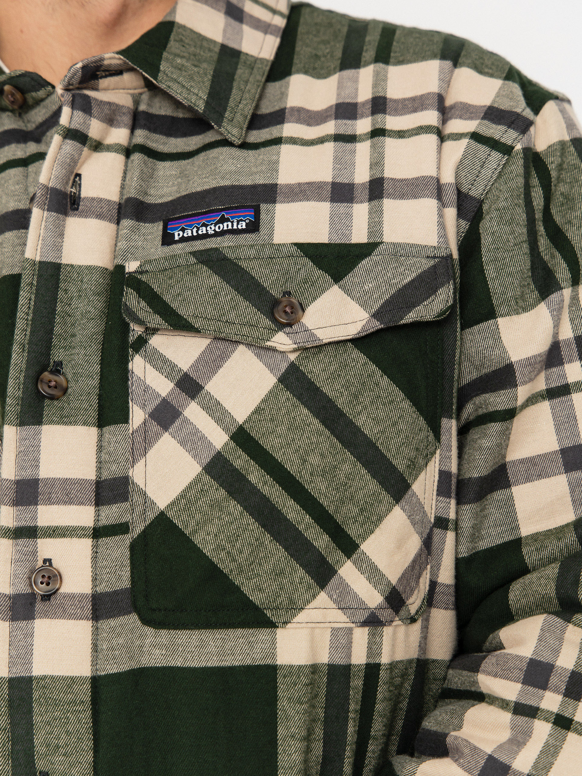 Košeľa Patagonia LW Insulated Fjord Flannel (ashore old growth green)