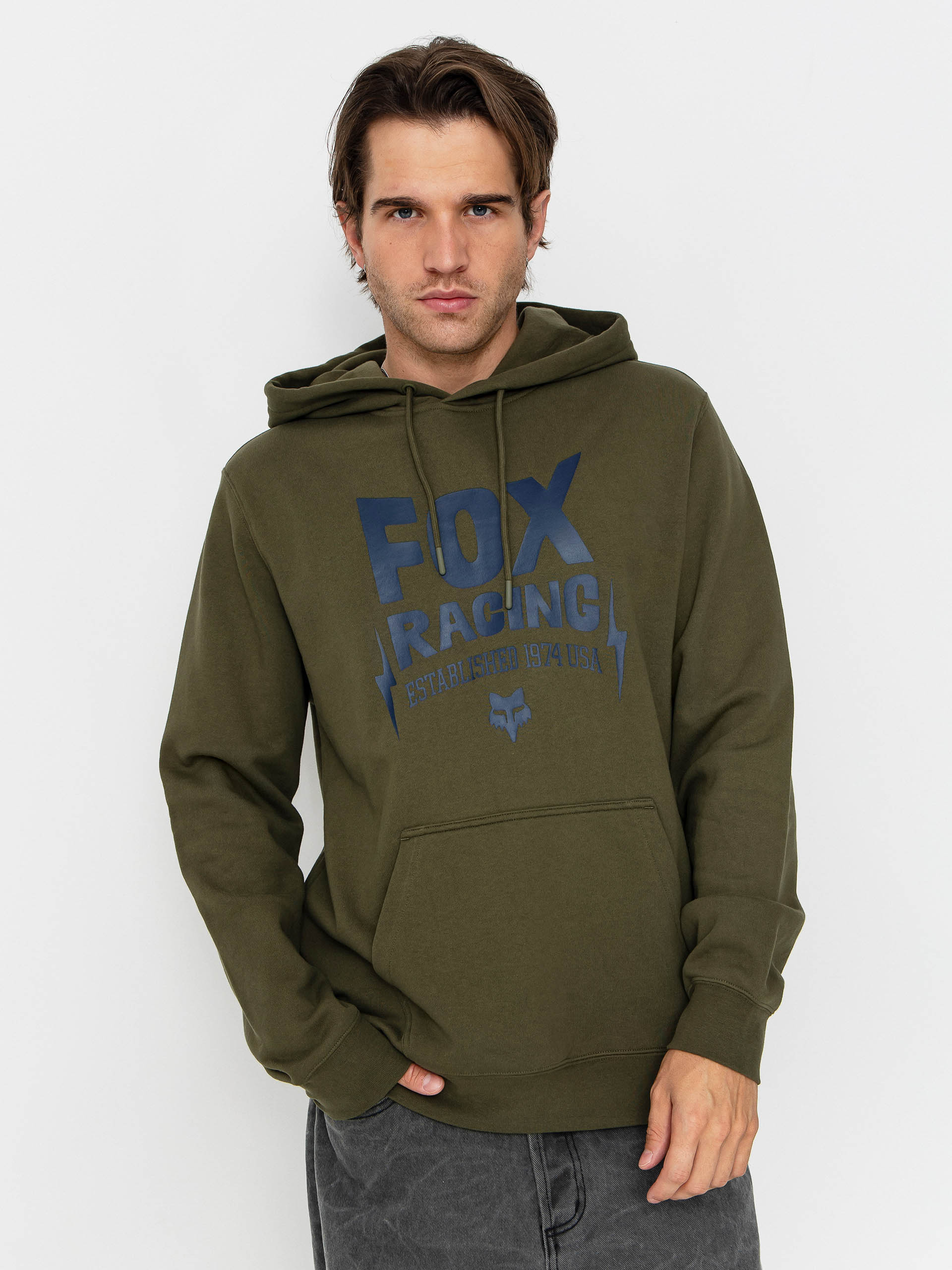 Mikina s kapucňou Fox Bolt HD (olive green)
