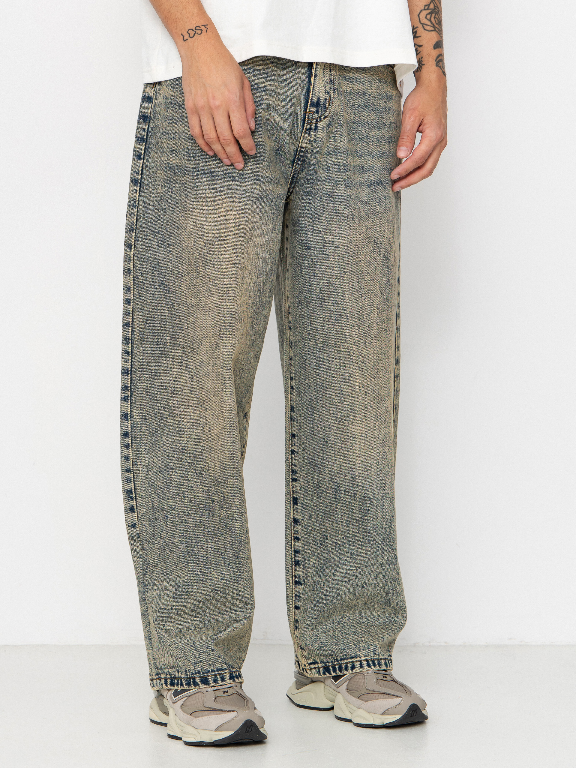 Nohavice Wasted Paris Grant (acid blue)