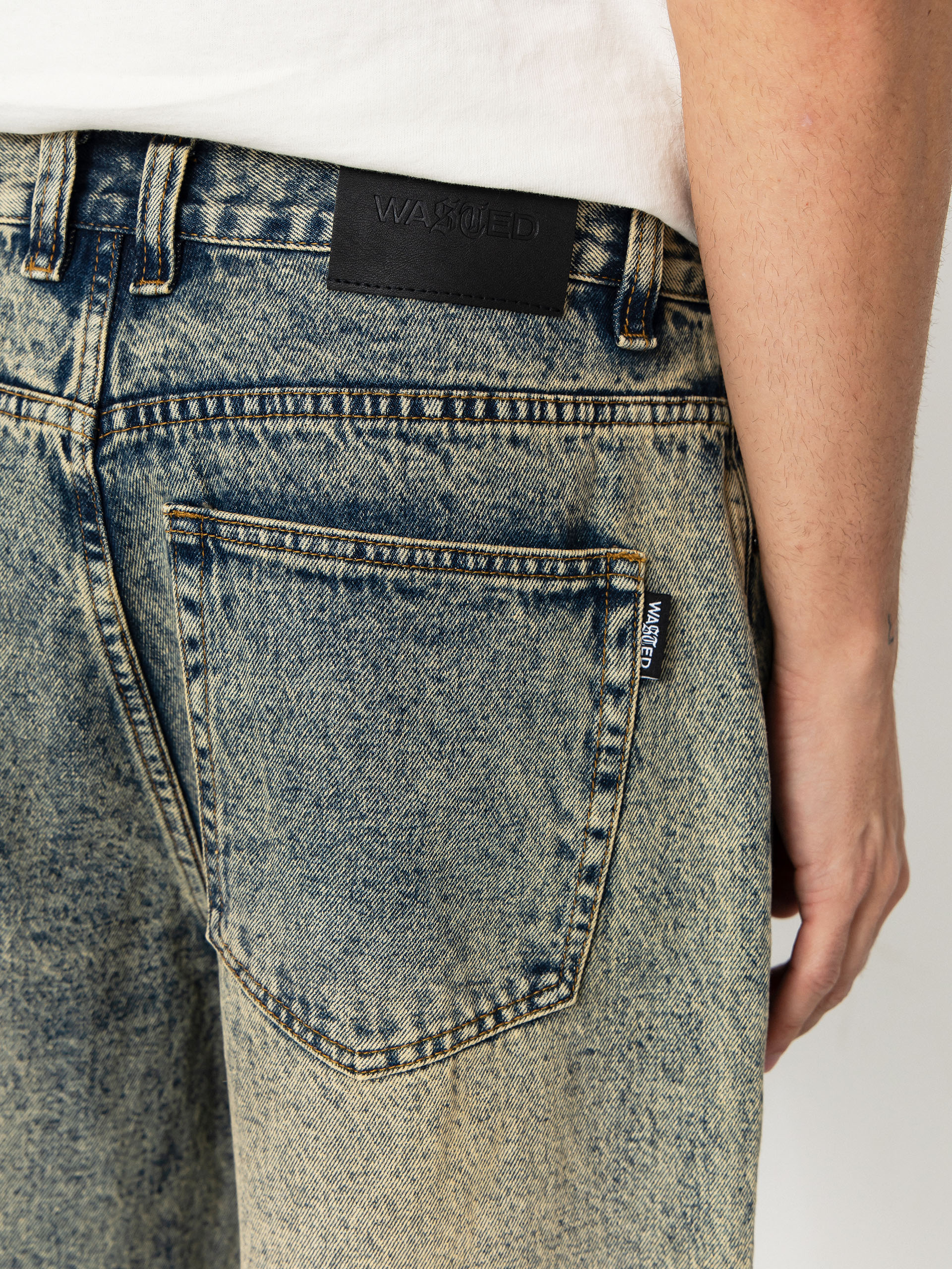 Nohavice Wasted Paris Grant (acid blue)