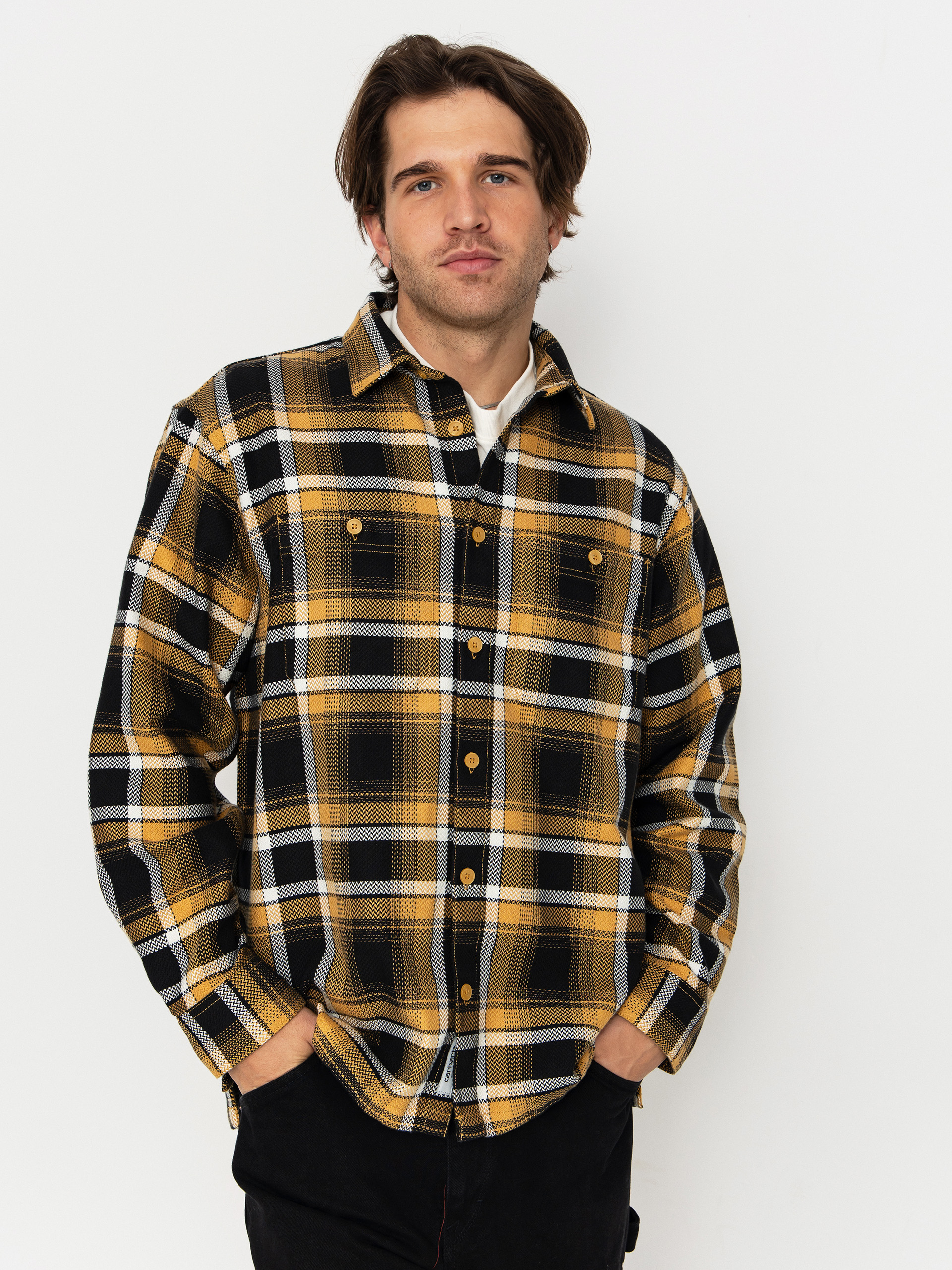 Kou0161eu013ea Carhartt WIP Vaughn (vaughn check/dijon)