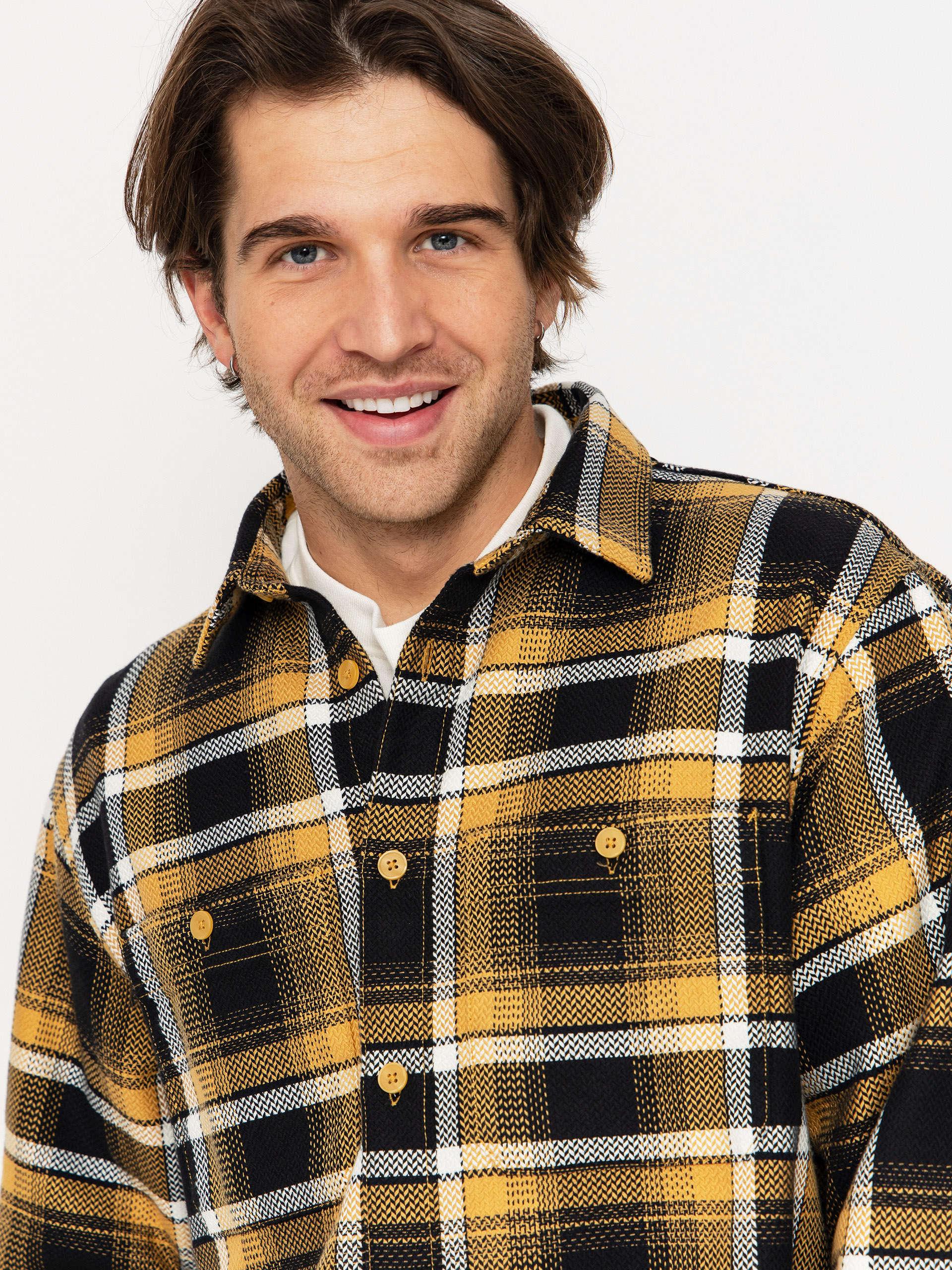 Košeľa Carhartt WIP Vaughn (vaughn check/dijon)