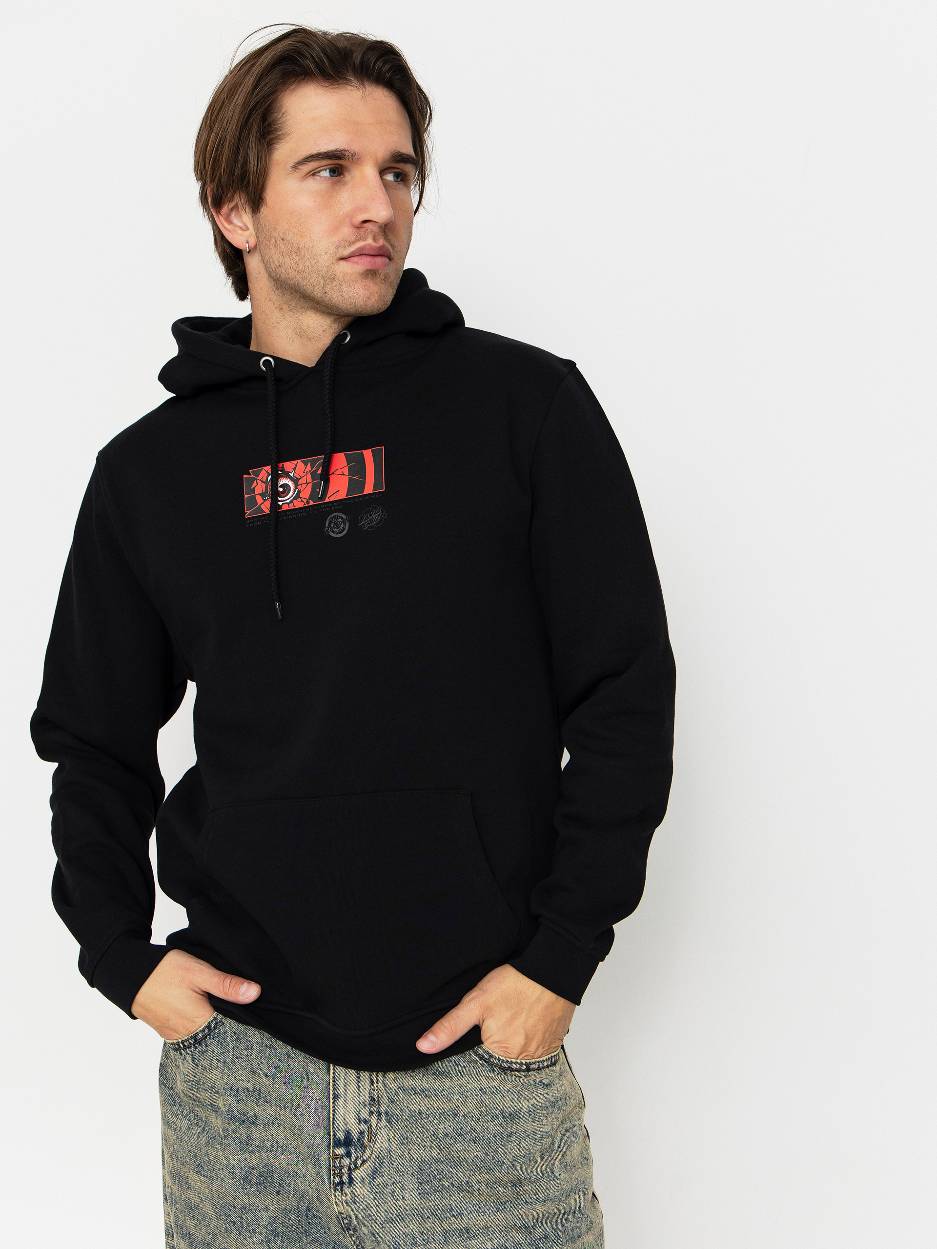 Mikina Santa Cruz Roskopp Dissect Strip (black)