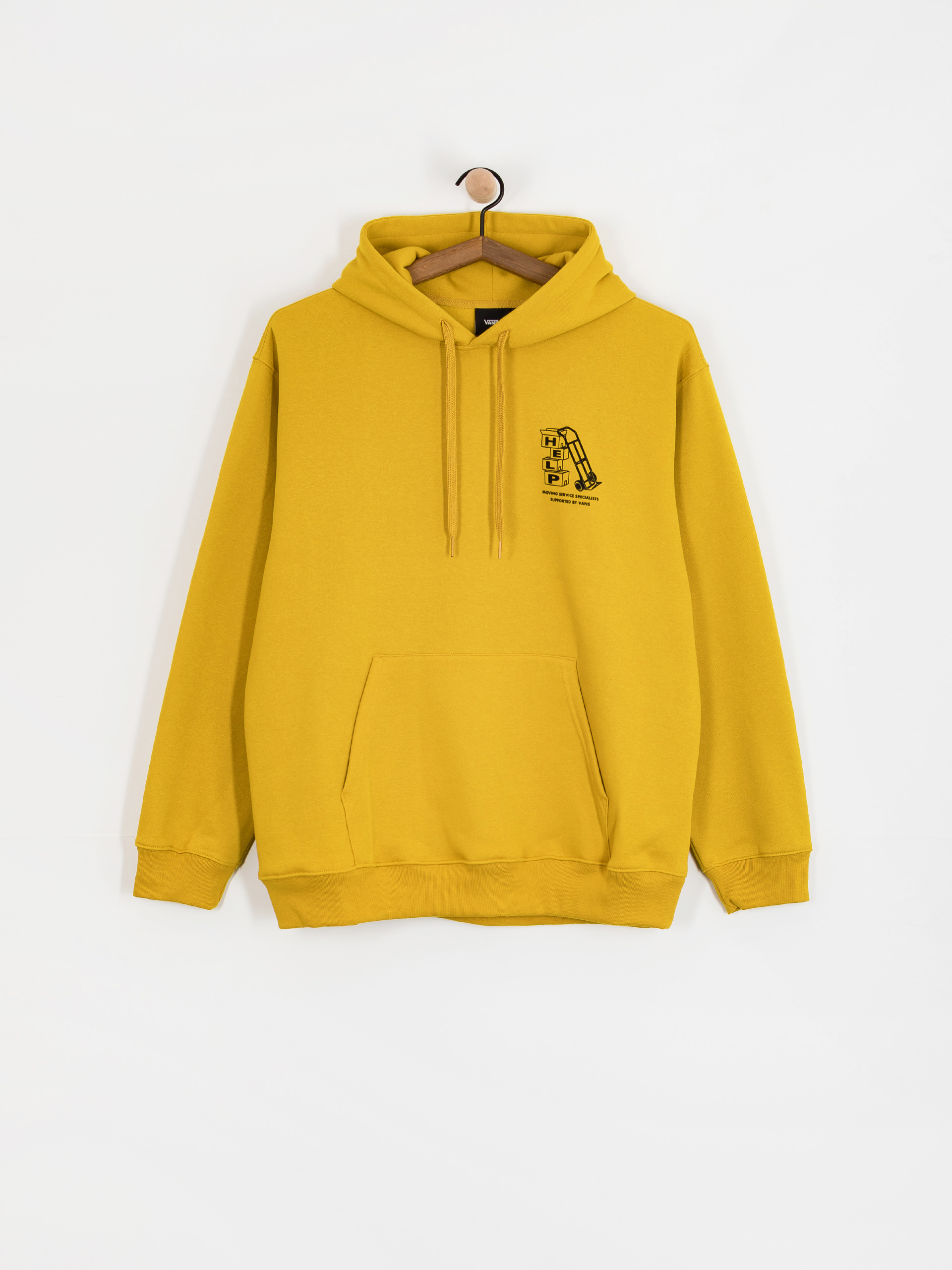 Mikina s kapucňou Vans Moving Co HD (heritage mustard)