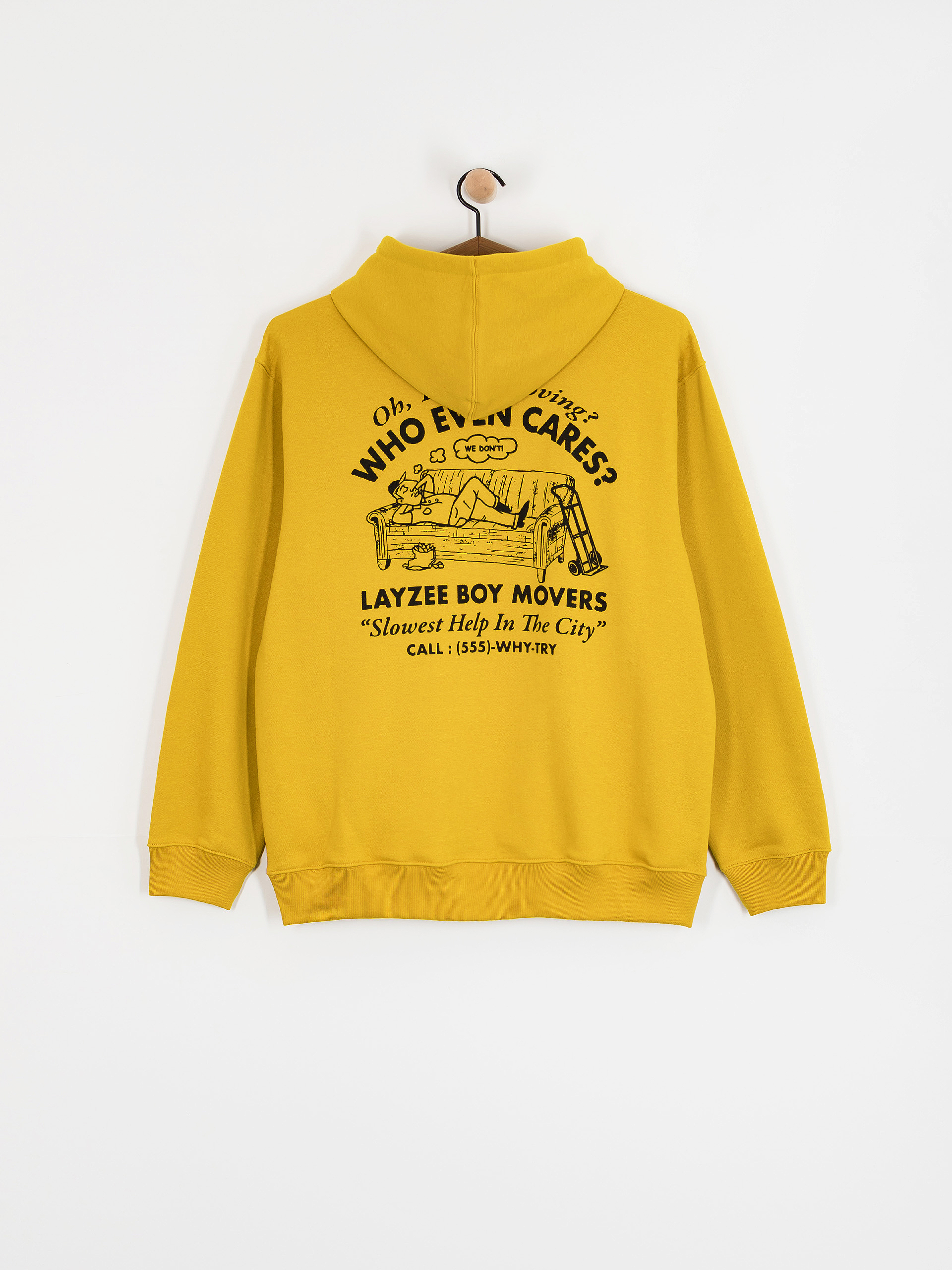 Mikina s kapucňou Vans Moving Co HD (heritage mustard)