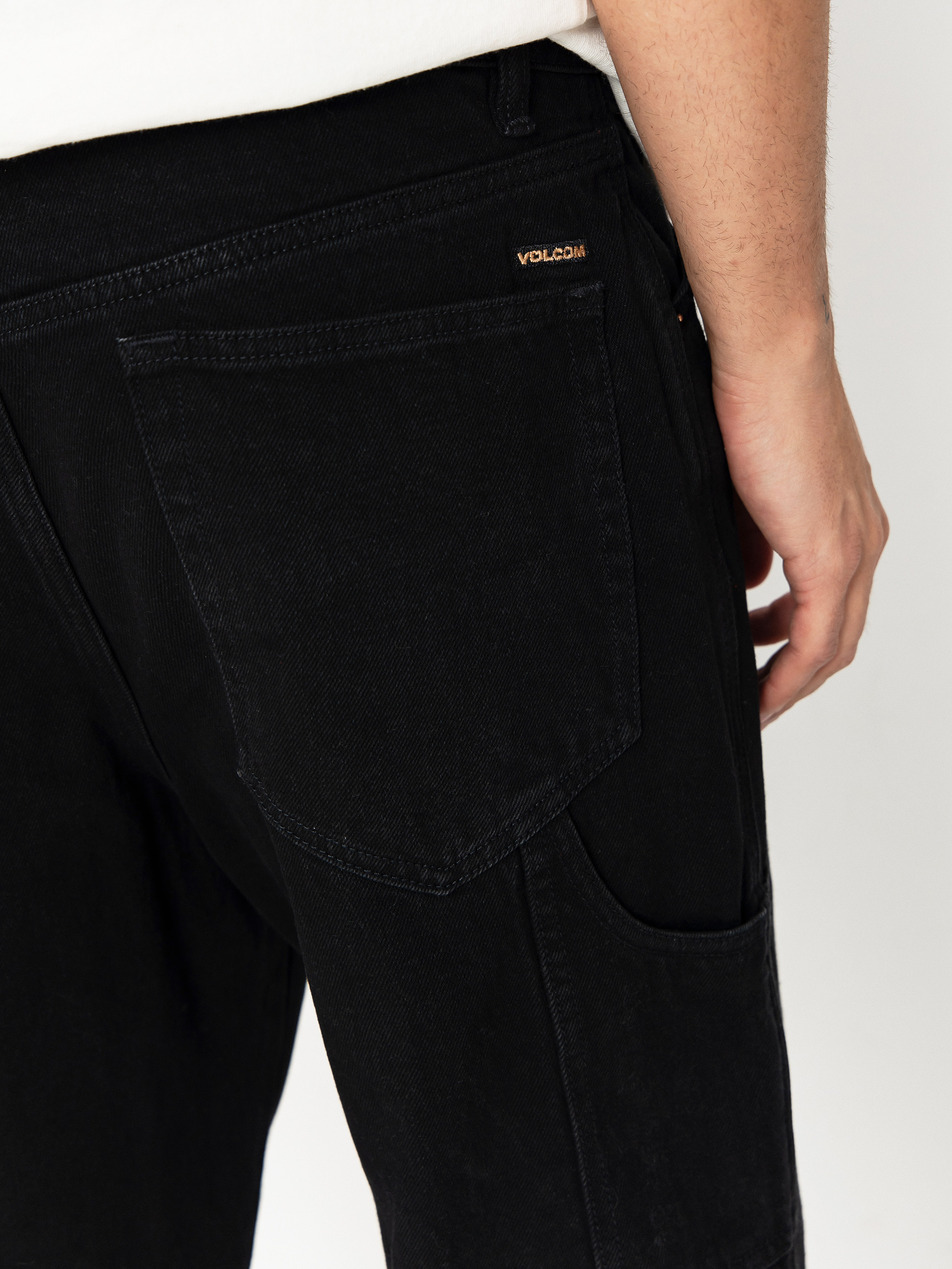 Nohavice Volcom Karpendter Lse Tprd Denim (black)