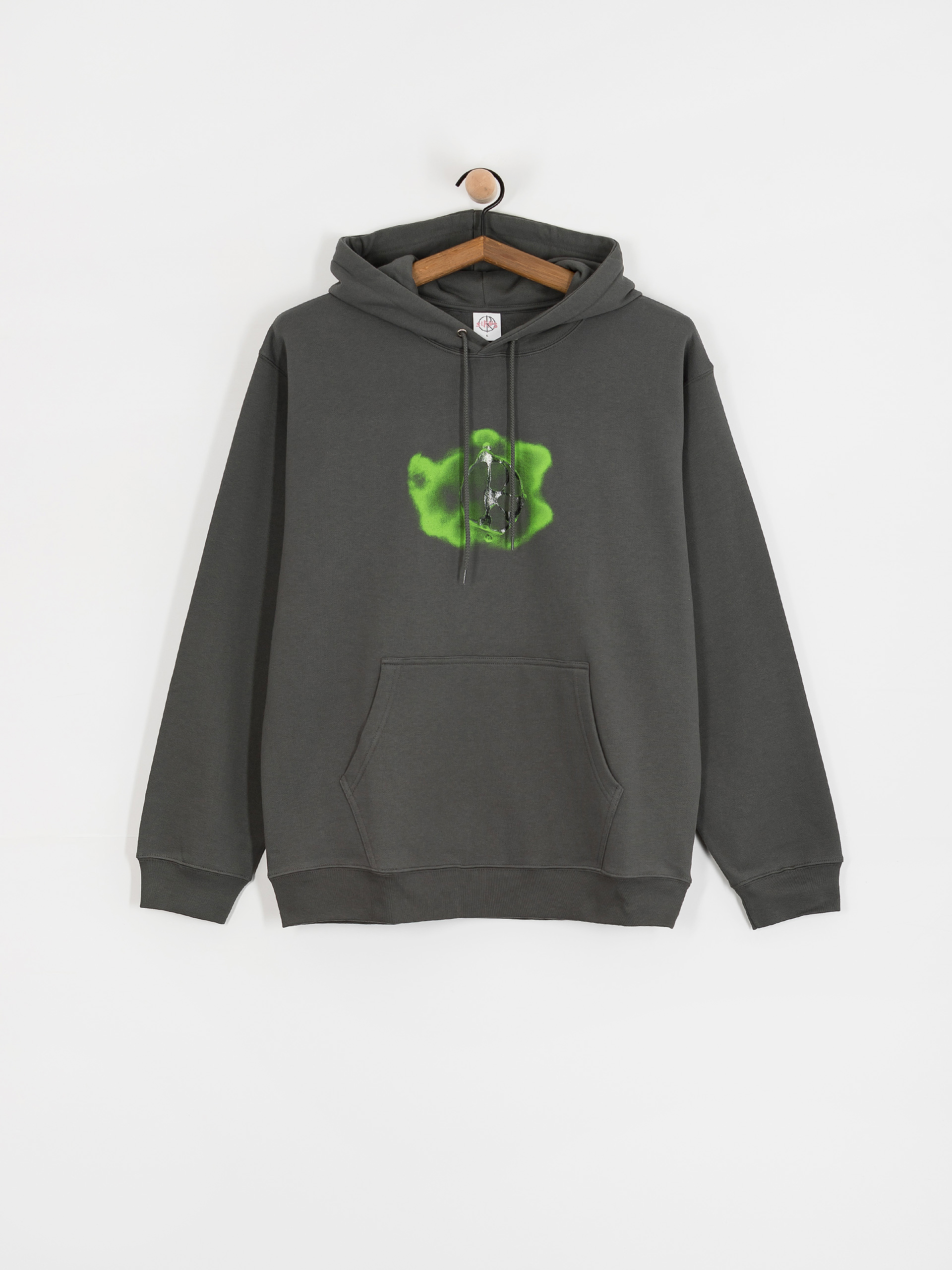 Mikina s kapucňou Polar Skate Dave Metal Logo HD (graphite)