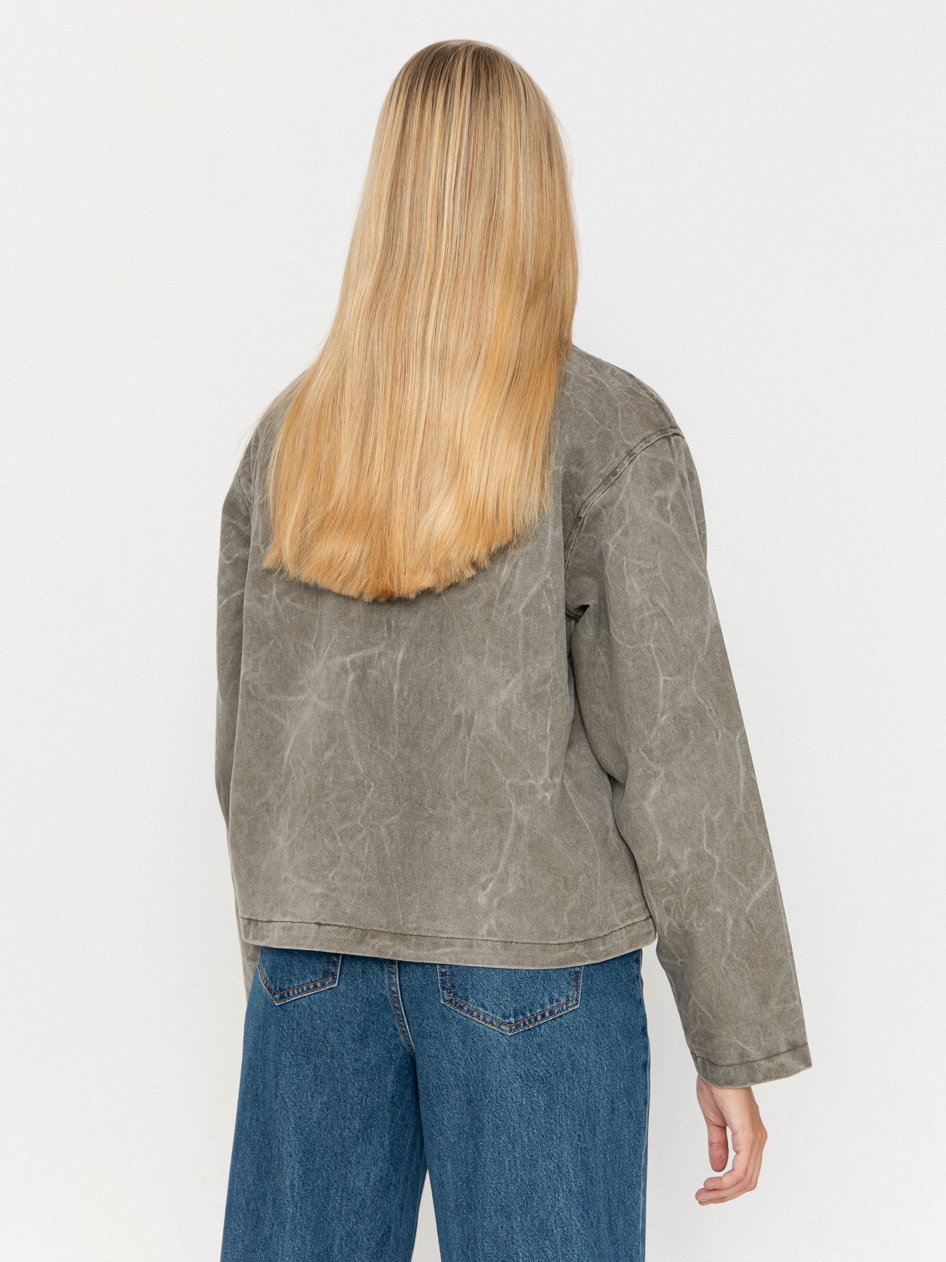 Bunda OBEY Donovan Zip Wmn (major brown wrinkle wash)