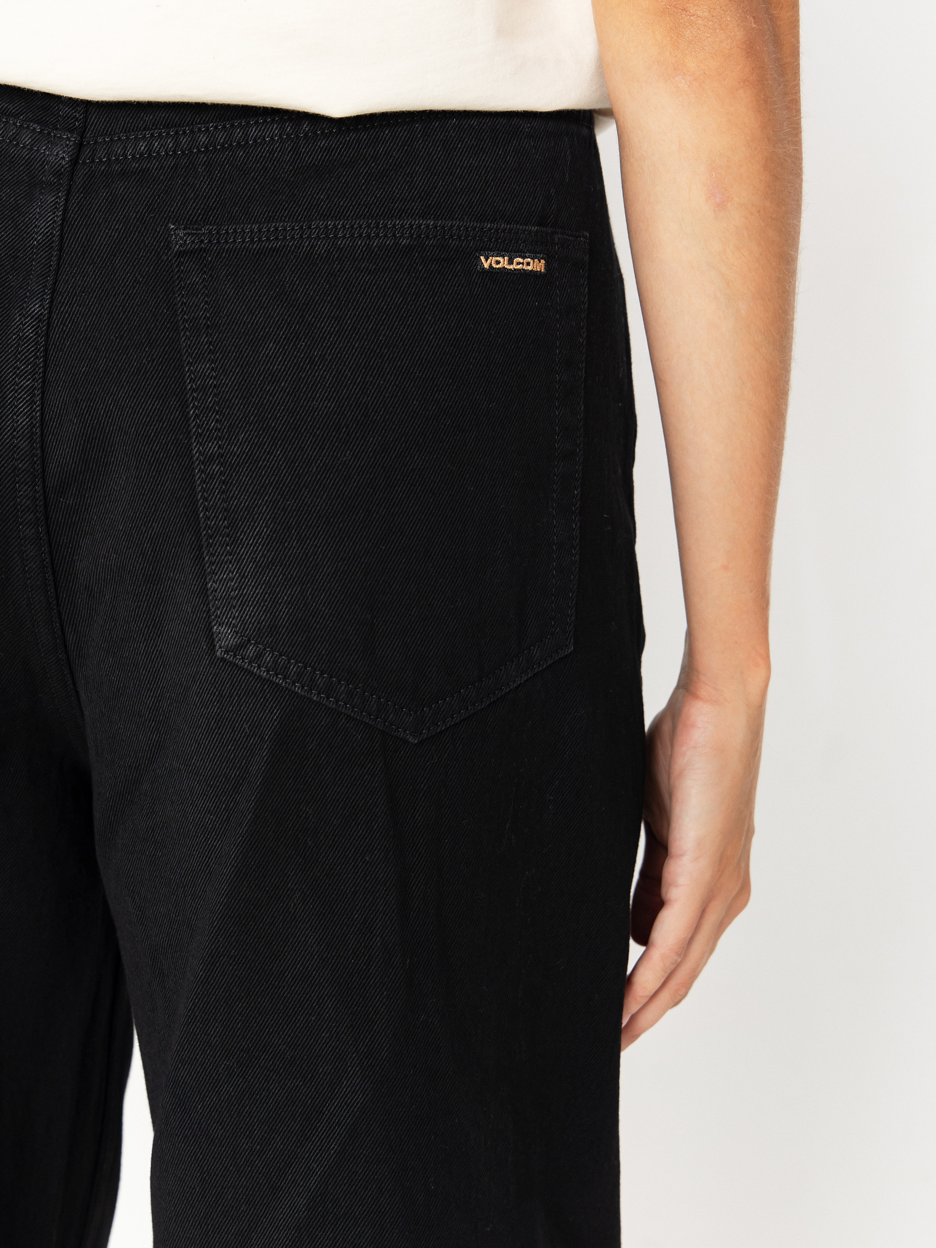 Nohavice Volcom Beeggy Denim Wmn (black combo)