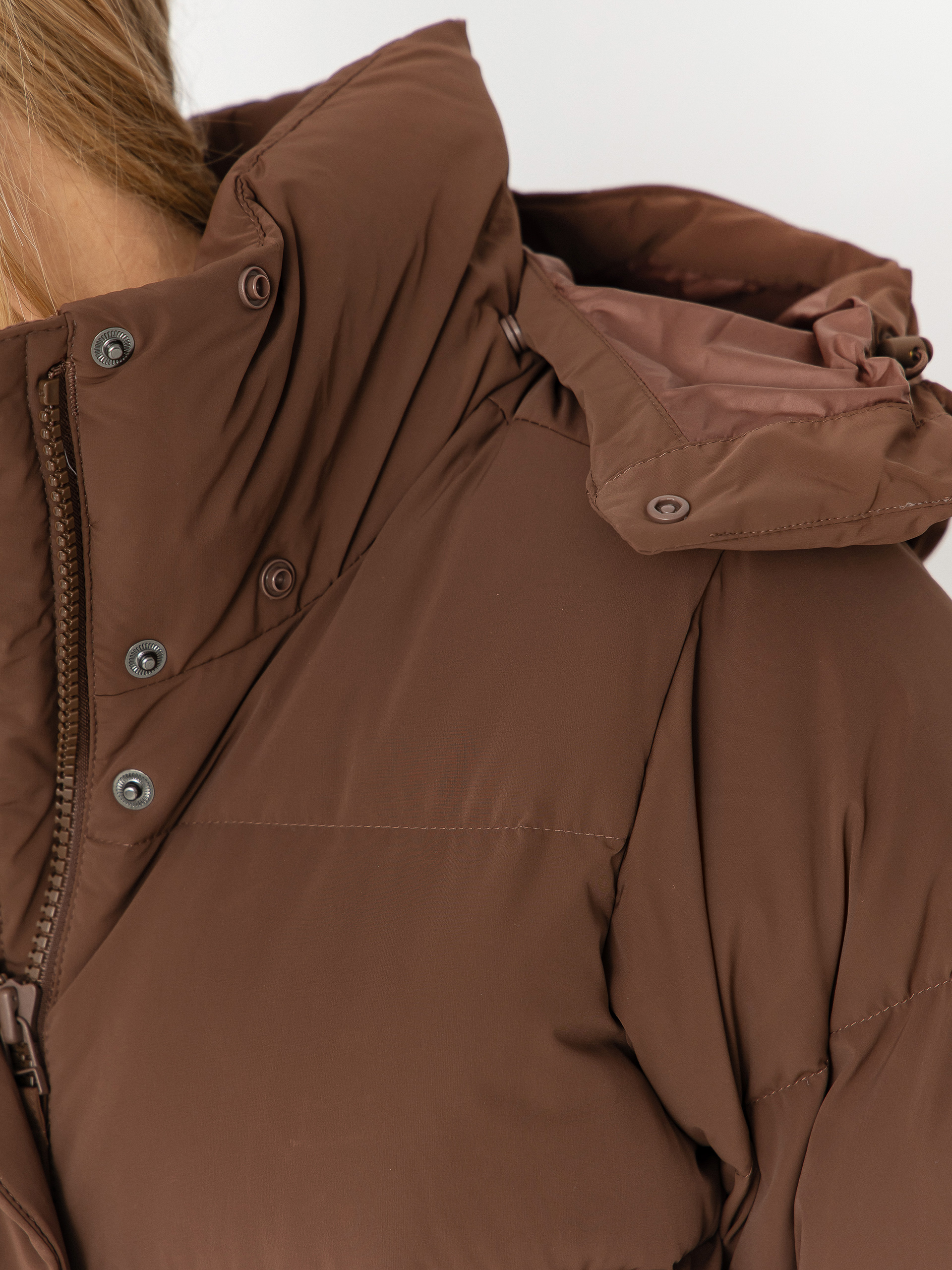 Bunda Columbia Amaze Puff Hooded Wmn (tobacco)