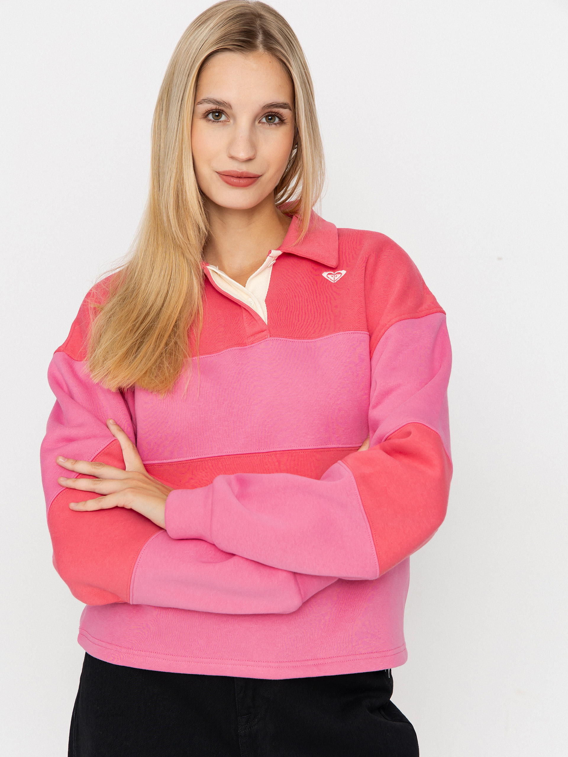 Mikina s kapucňou Roxy Cross Your Mind Wmn (honey suckle)